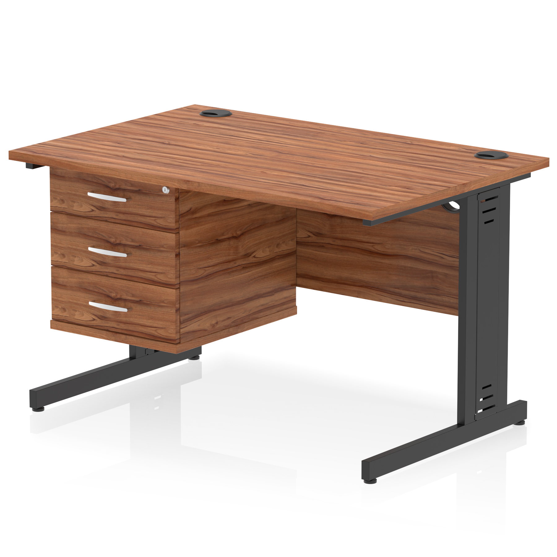 Walnut / Black Frame