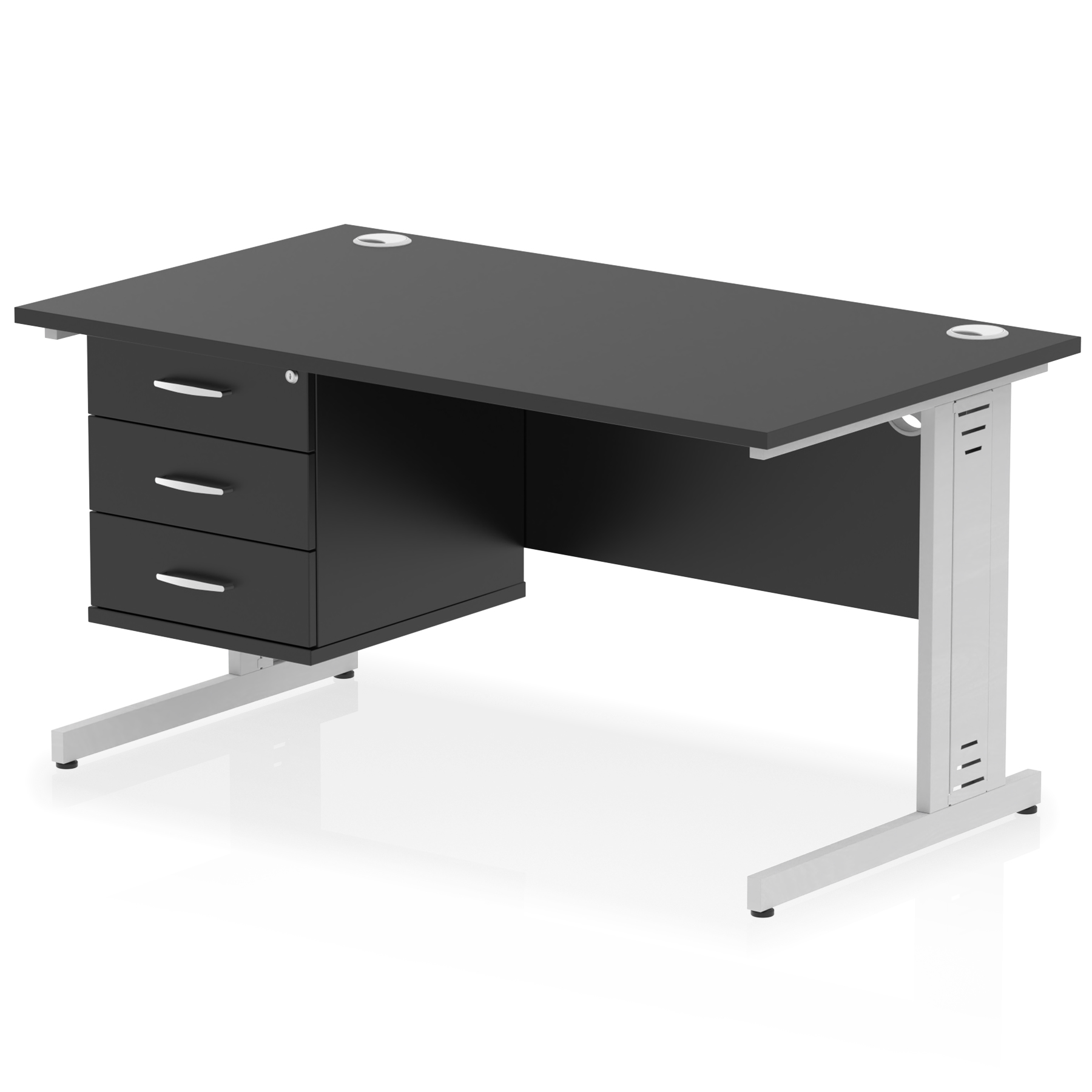 Black / Silver Frame