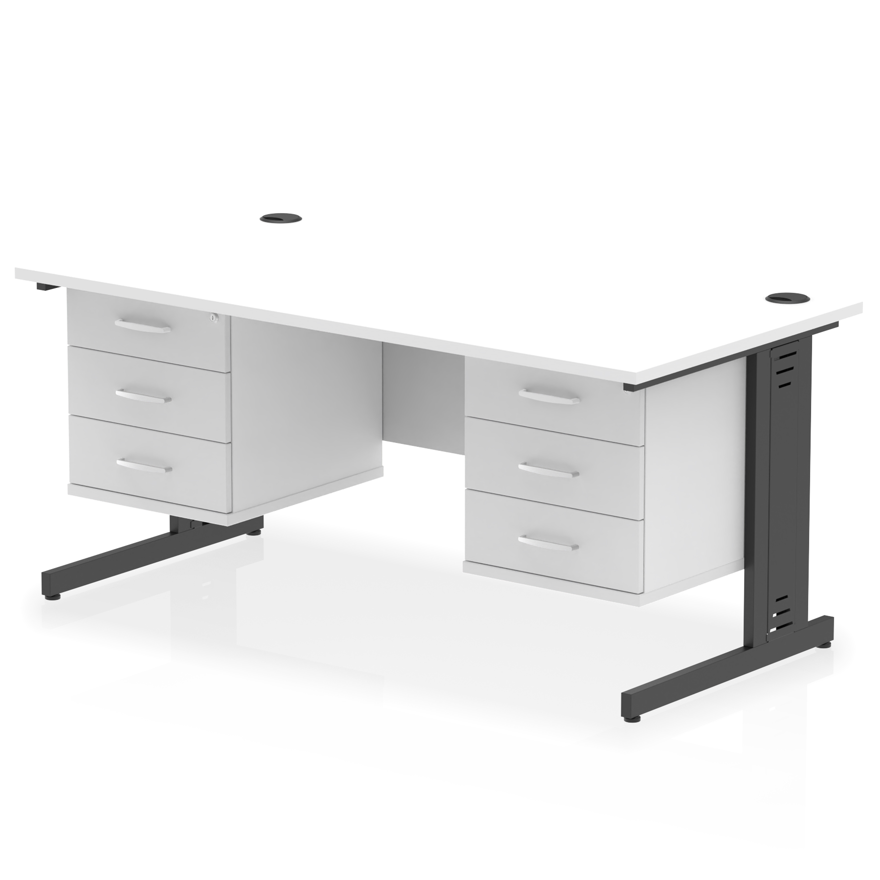 White / Black Frame