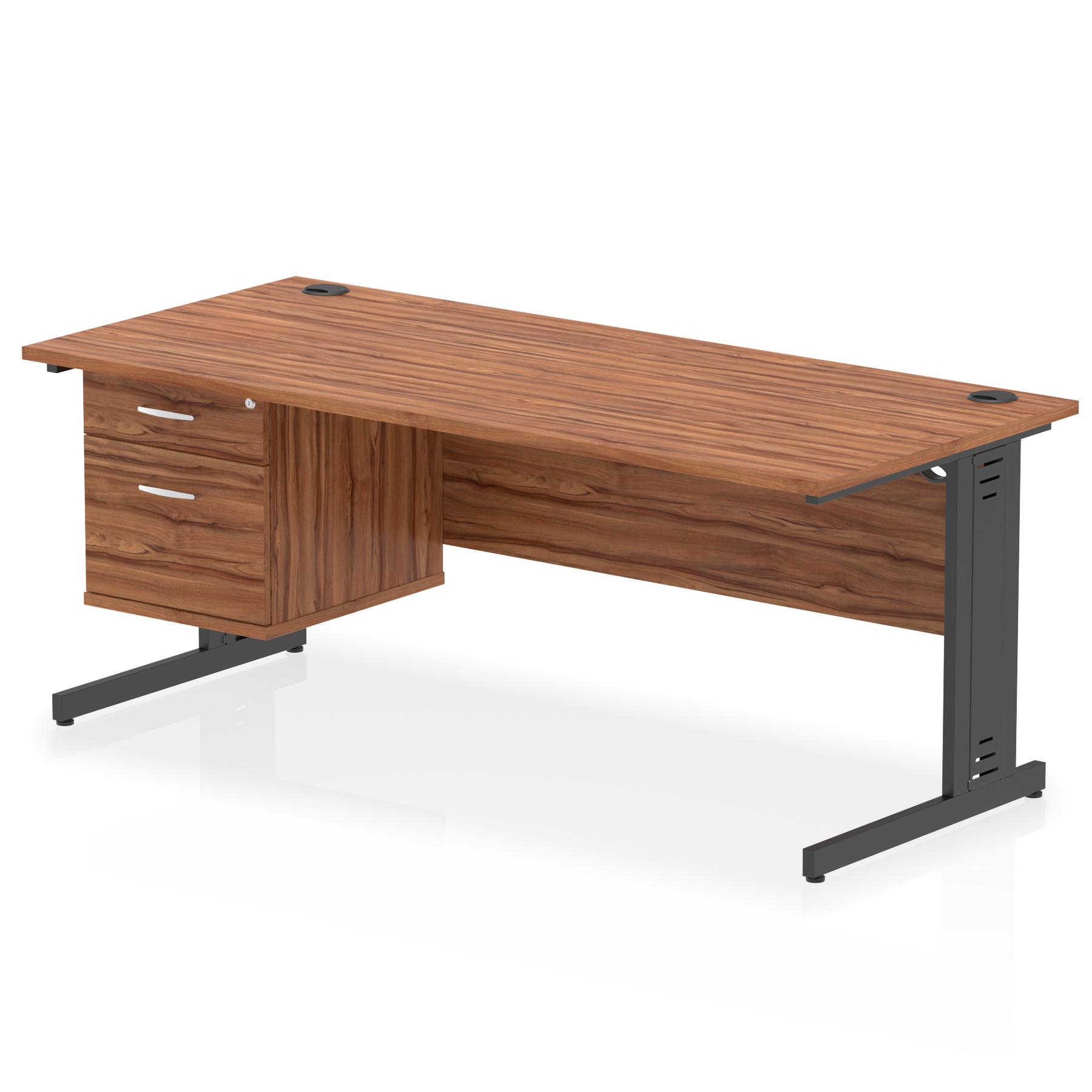 Walnut / Black Frame