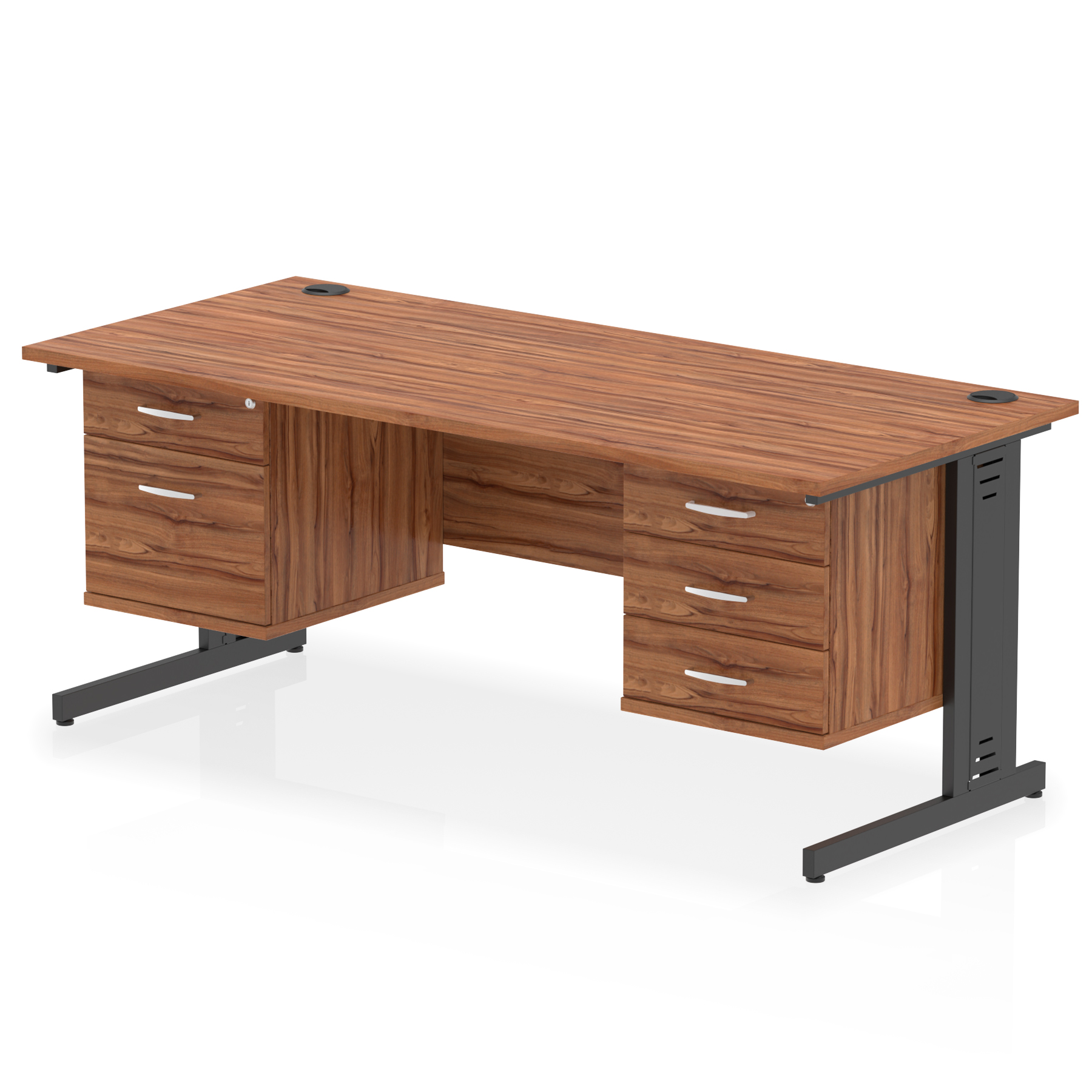 Walnut / Black Frame