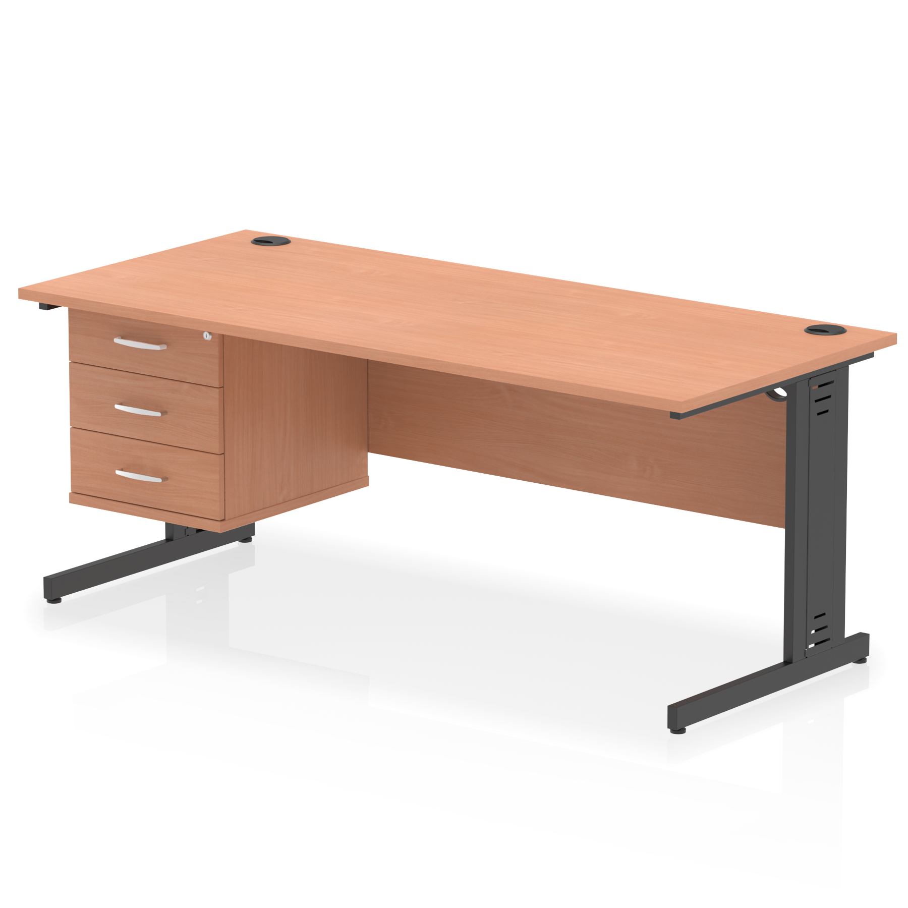 Beech / Black Frame