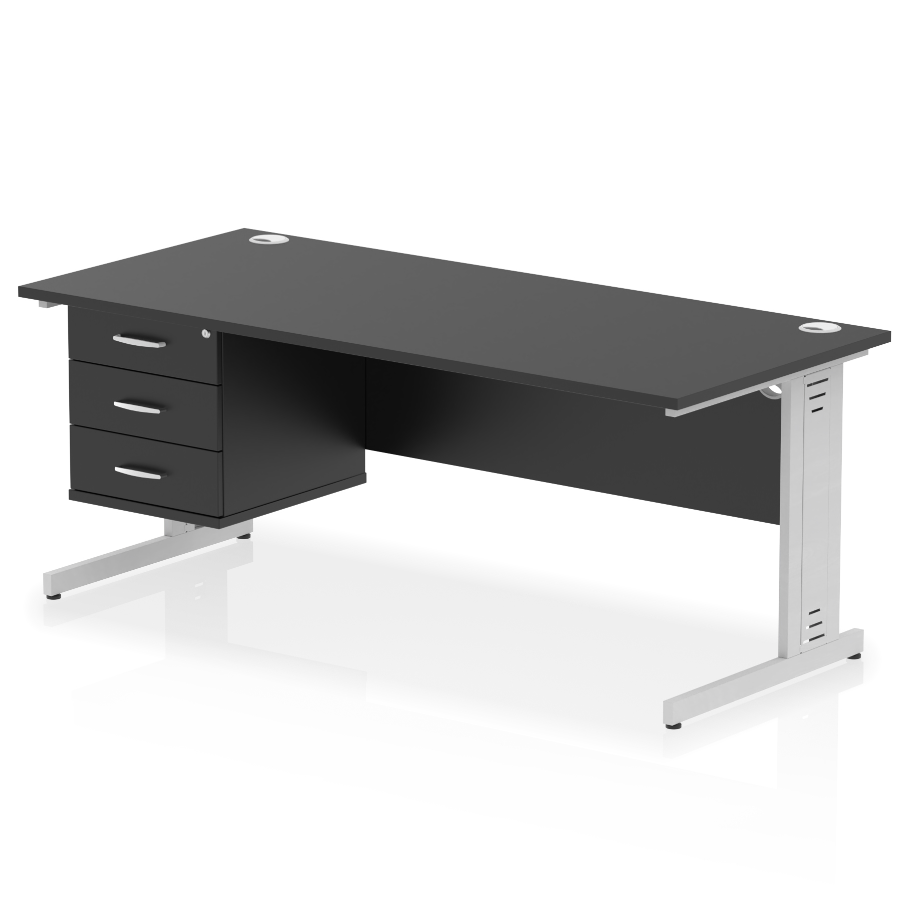 Black / Silver Frame