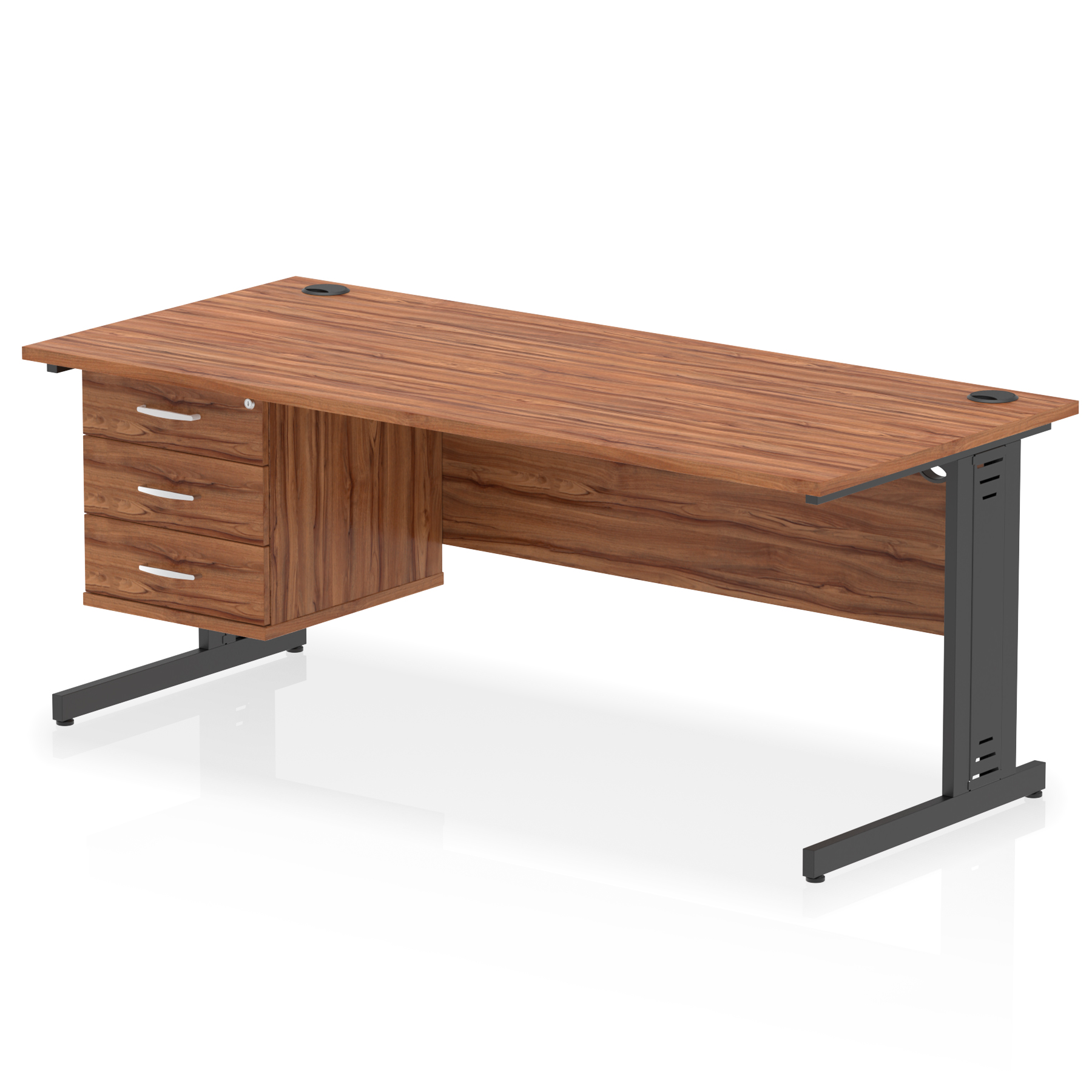 Walnut / Black Frame