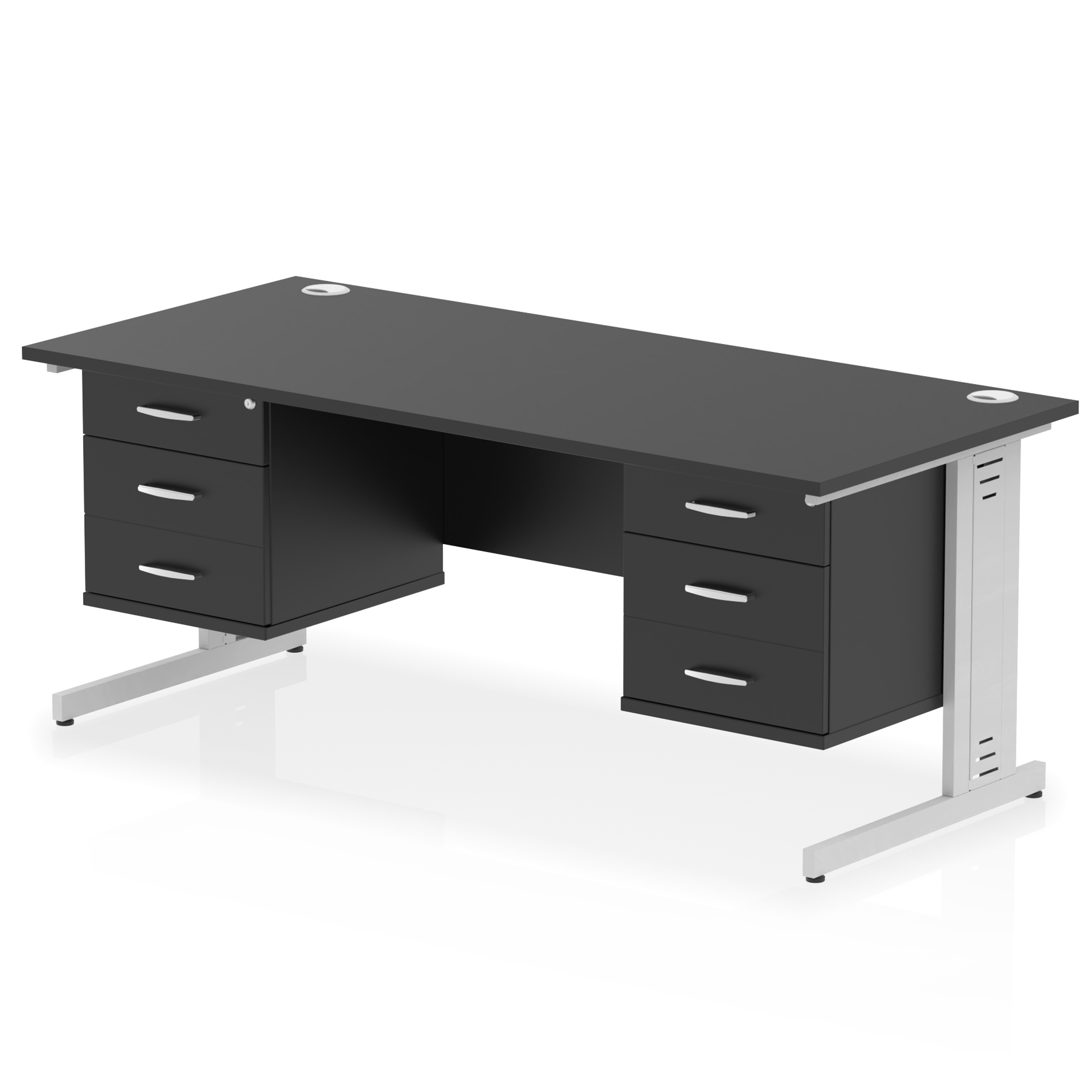 Black / Silver Frame