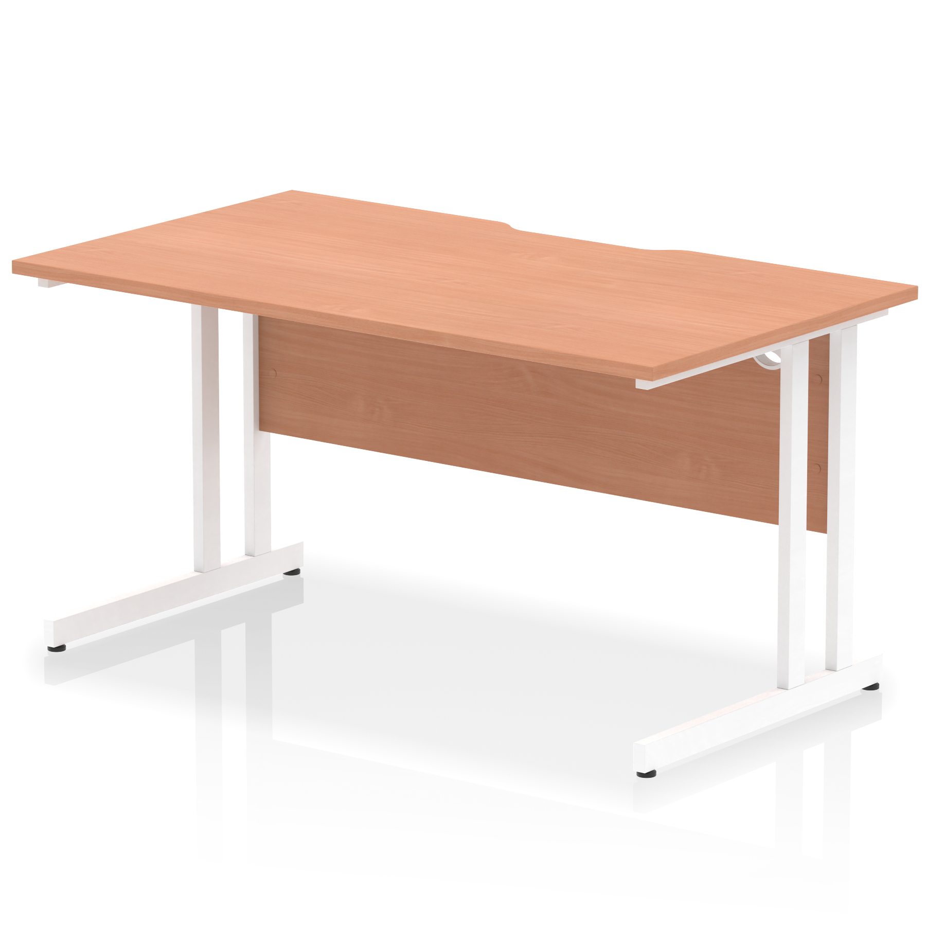 Beech / White Frame