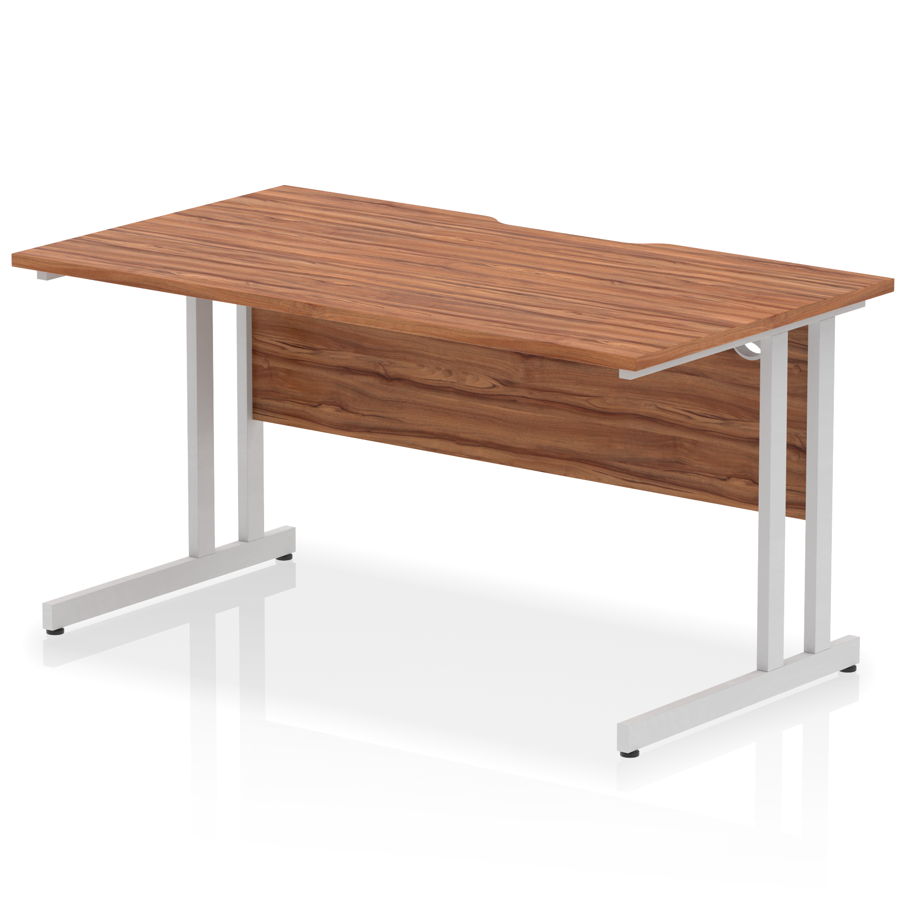 Walnut / Silver Frame