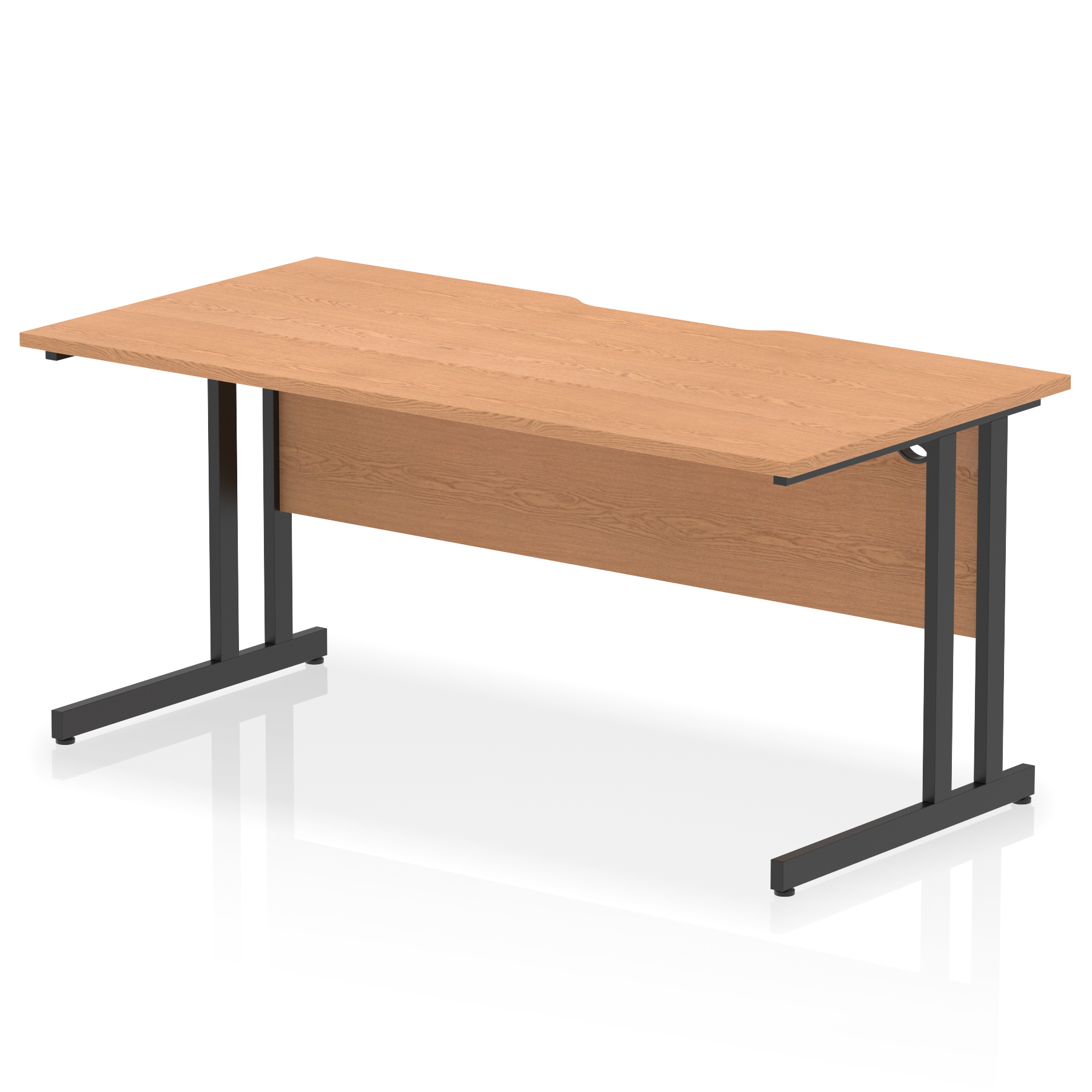Oak / Black Frame