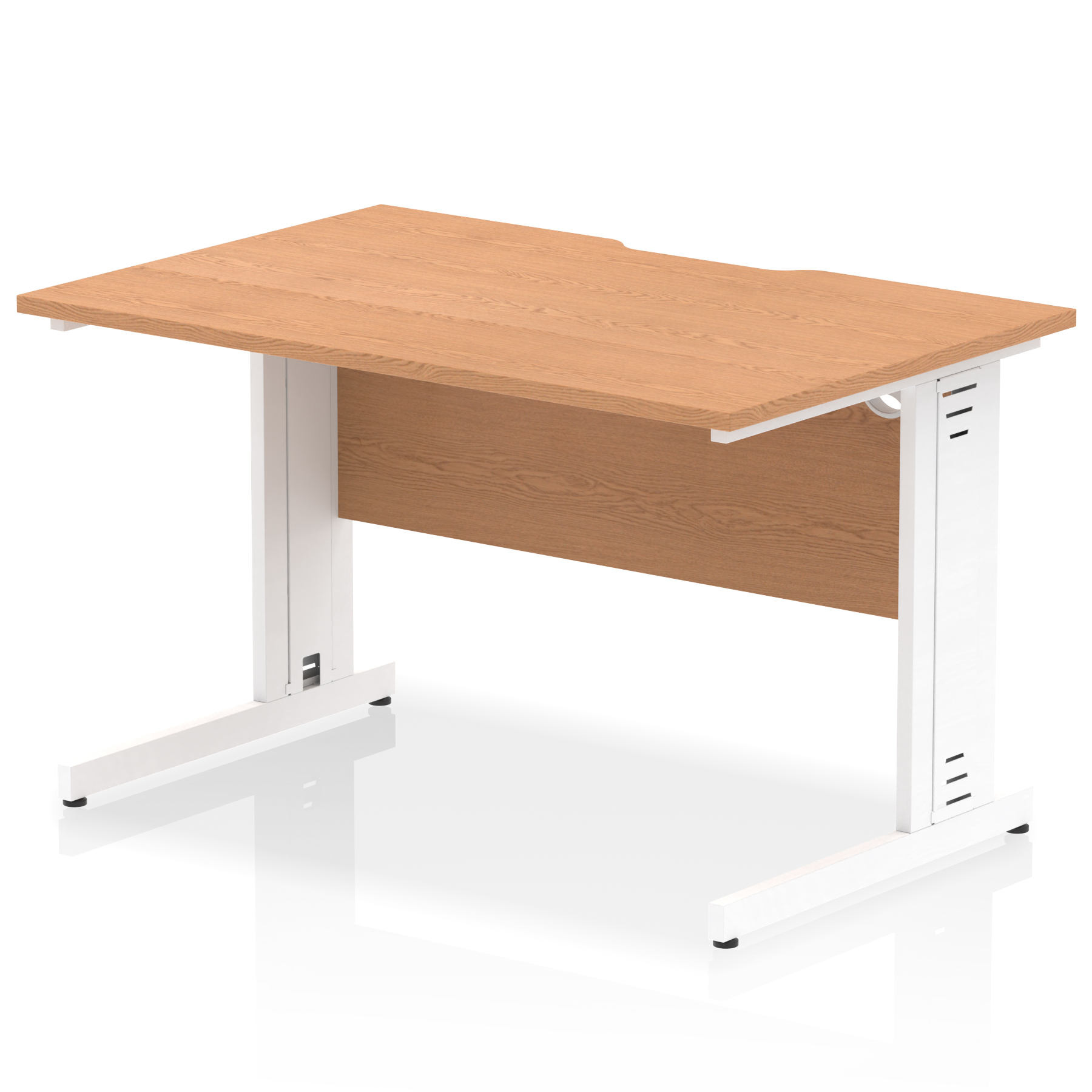 Oak / White Frame