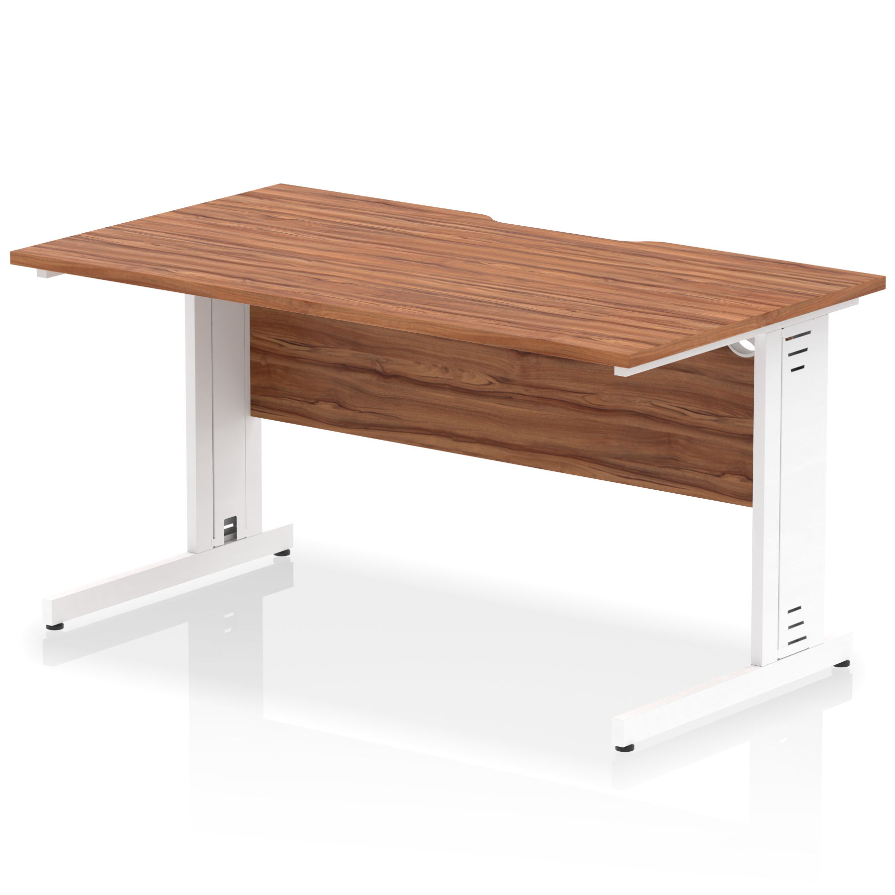 Walnut / White Frame
