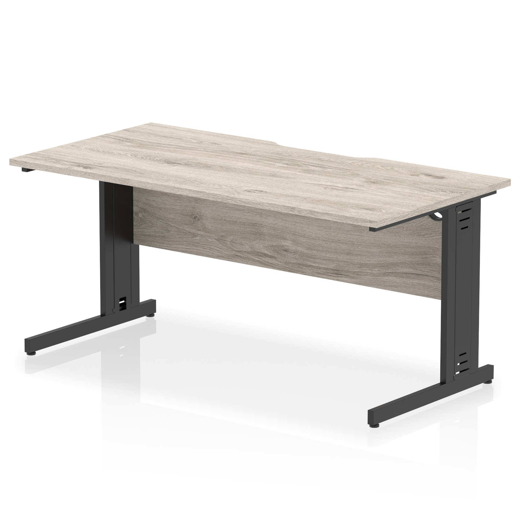Grey Oak / Black Frame