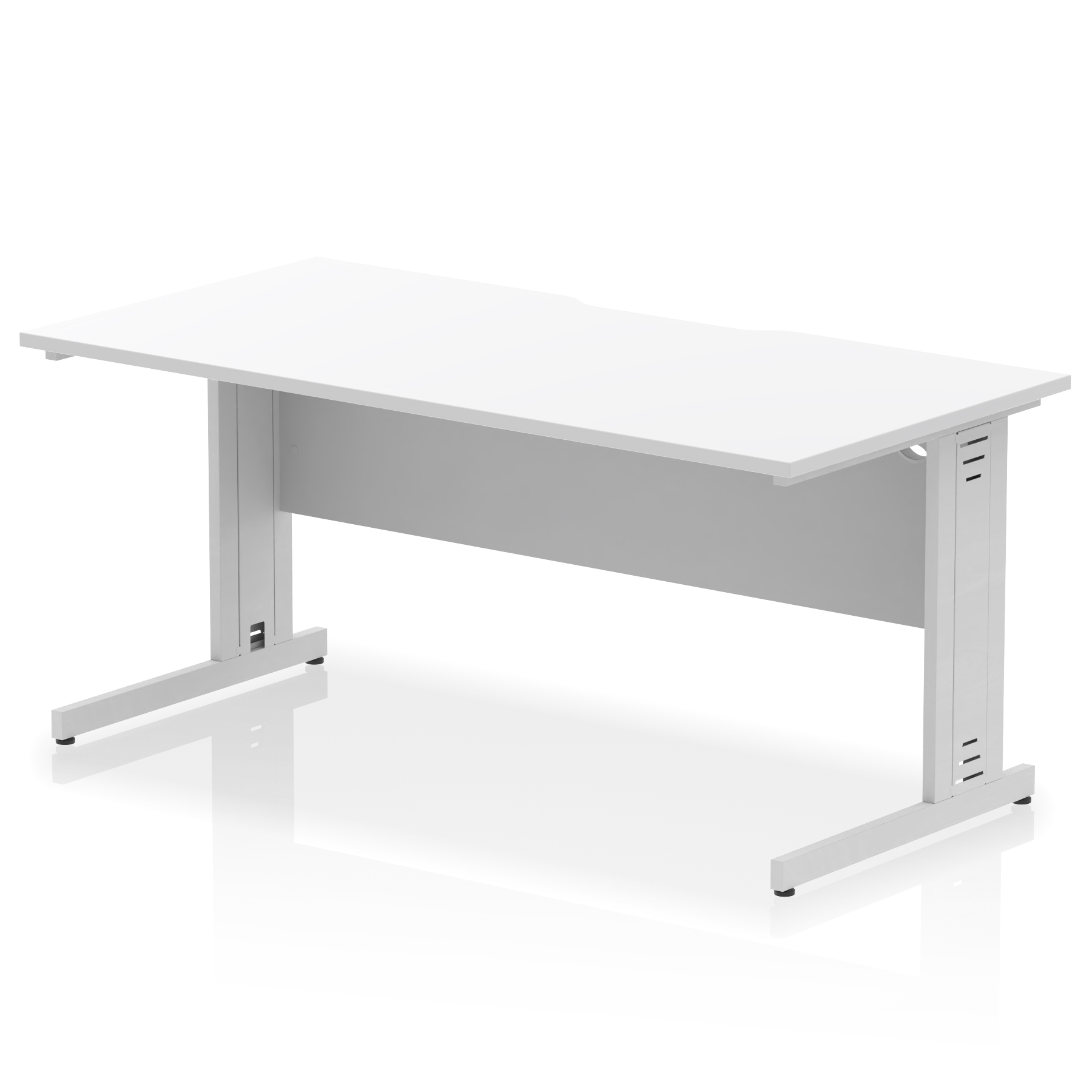 White / Silver Frame