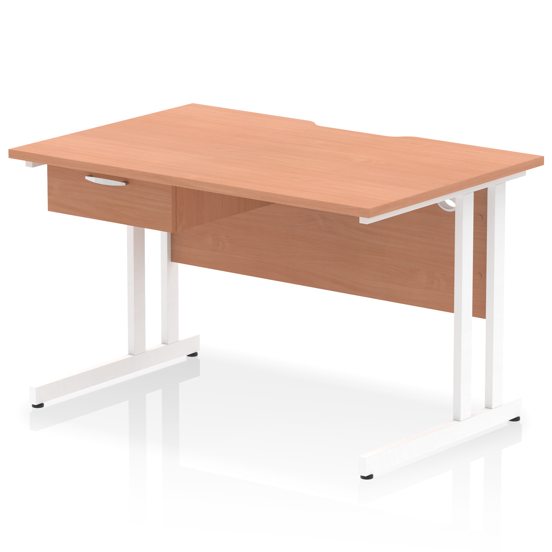 Beech / White Frame
