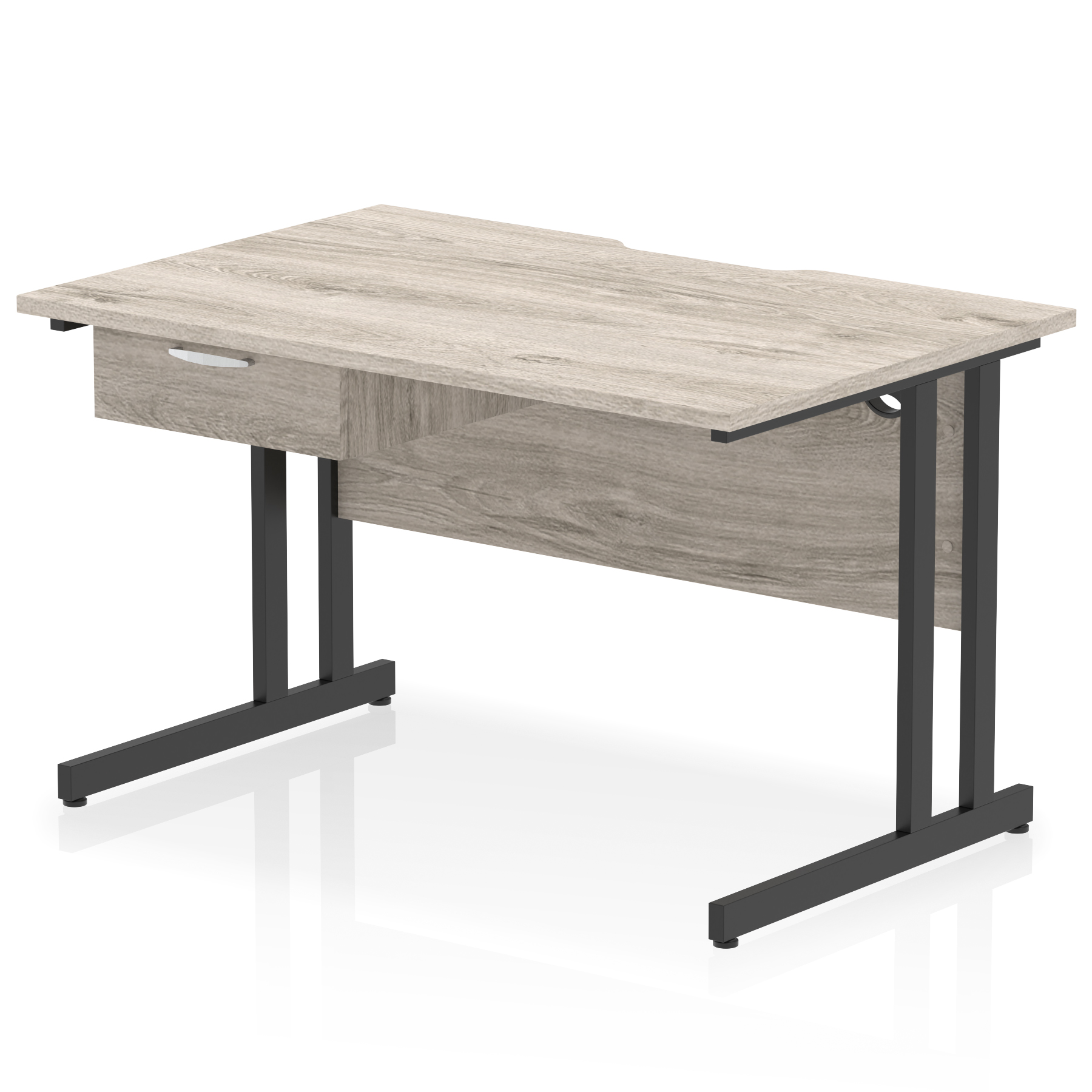 Grey Oak / Black Frame