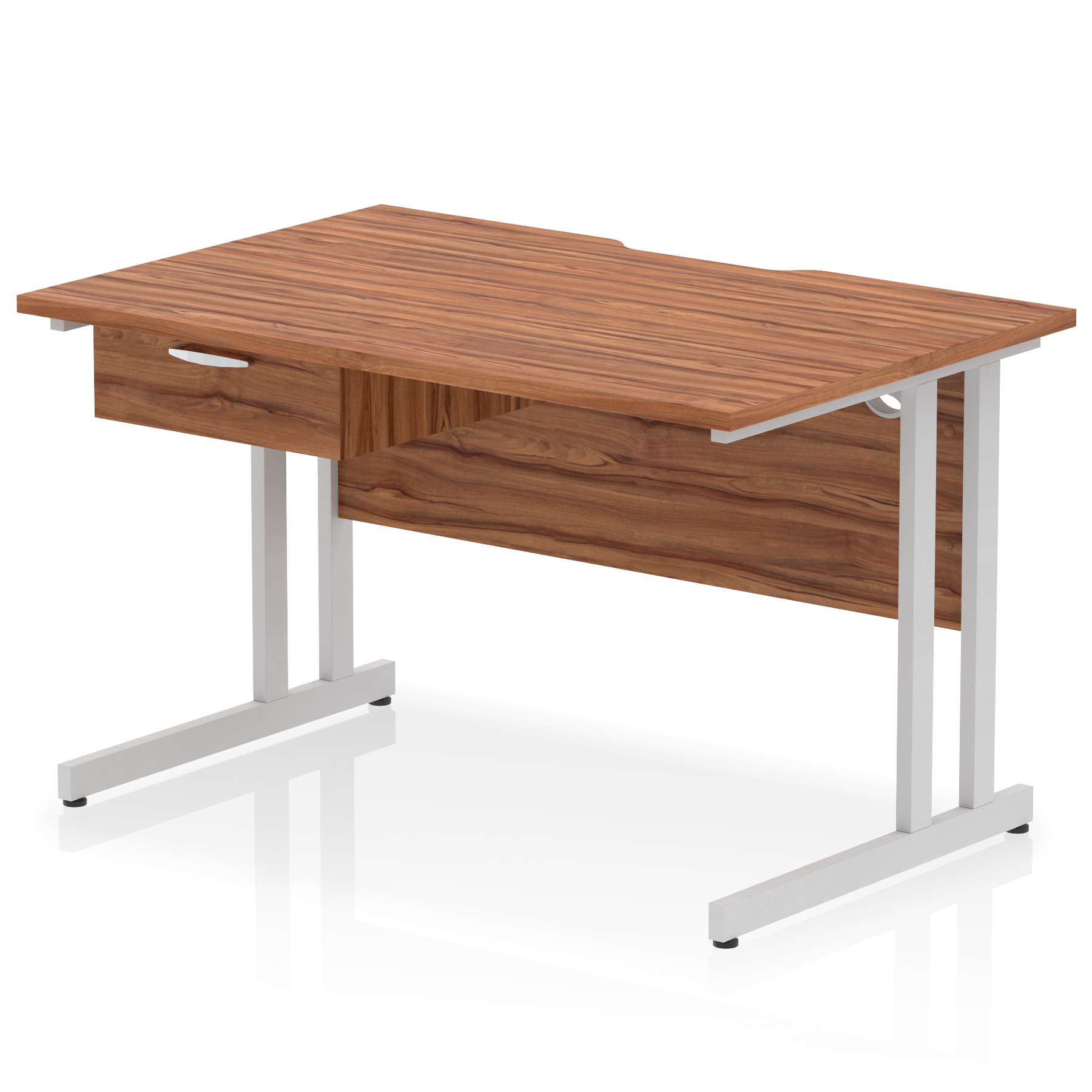Walnut / Silver Frame