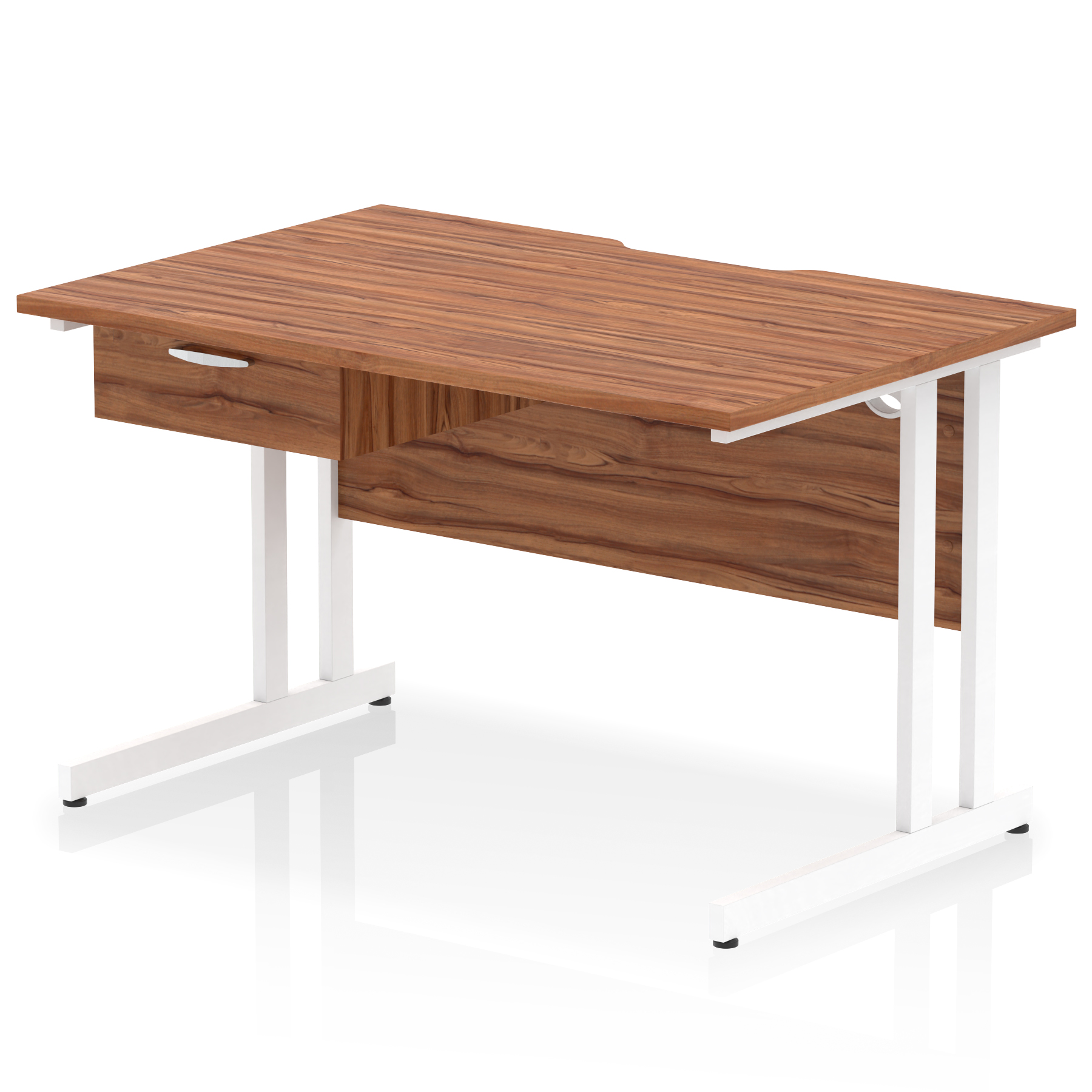 Walnut / White Frame