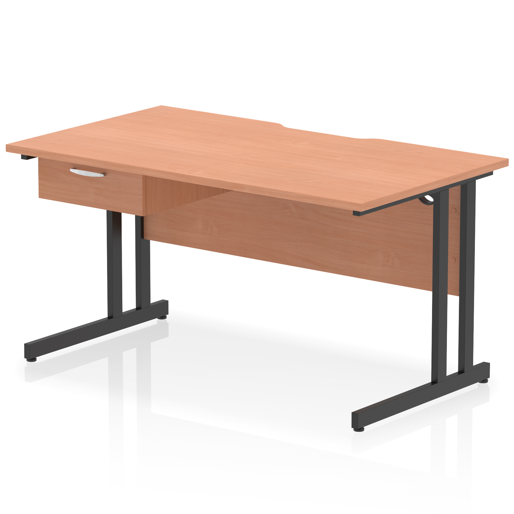 Beech / Black Frame