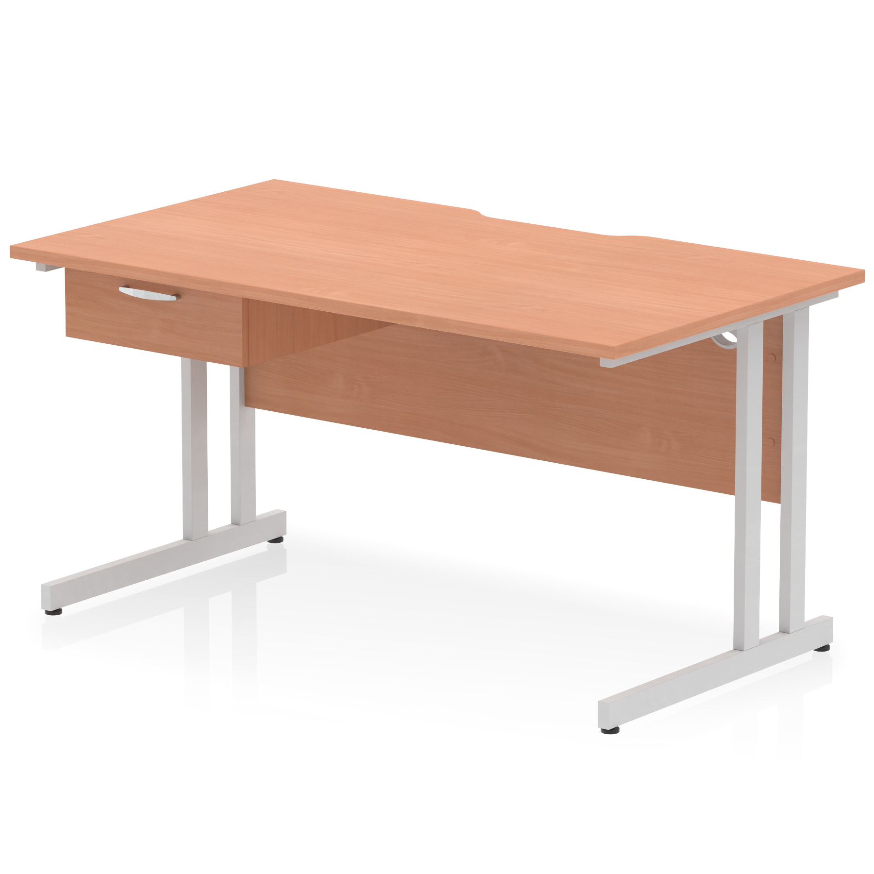 Beech / Silver Frame