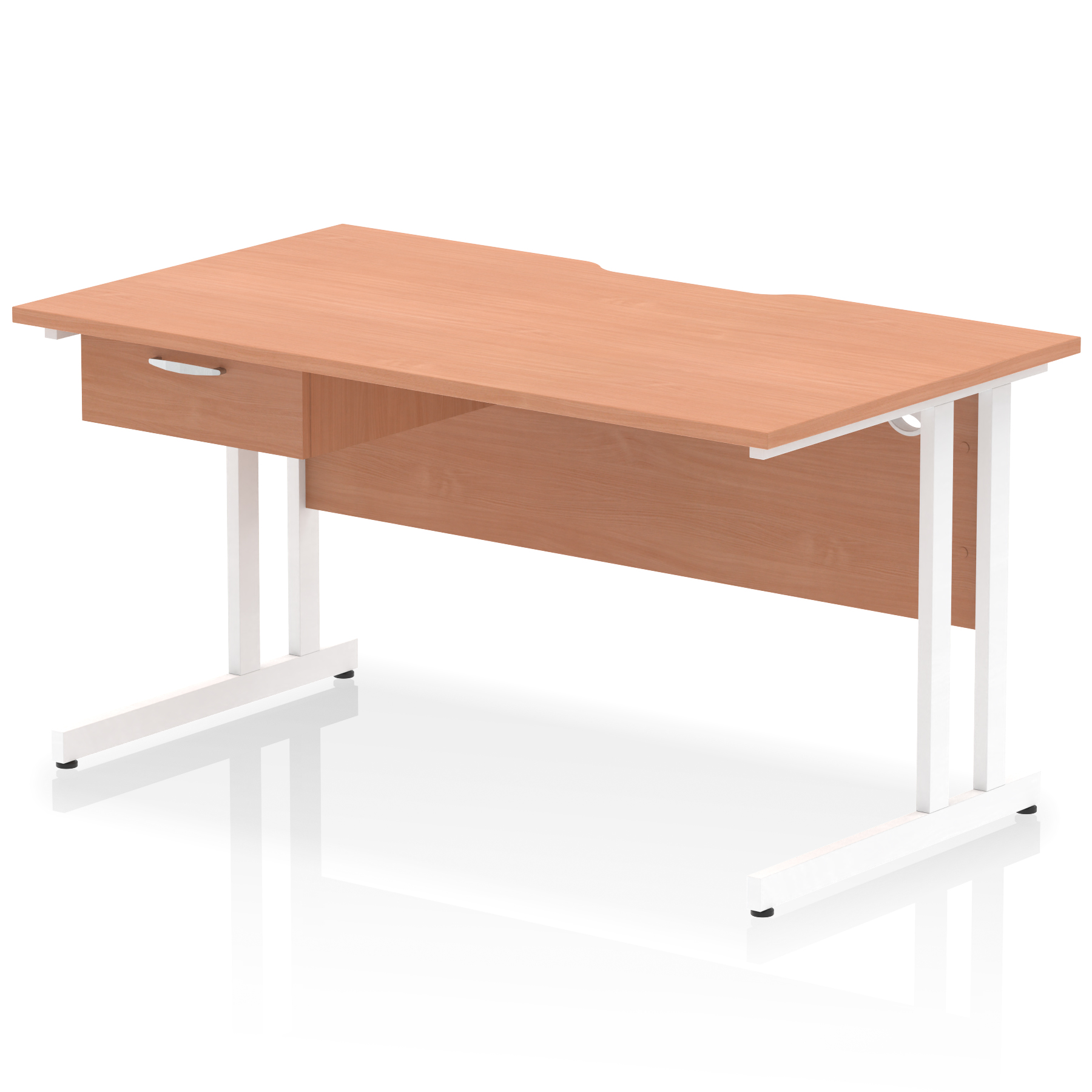 Beech / White Frame