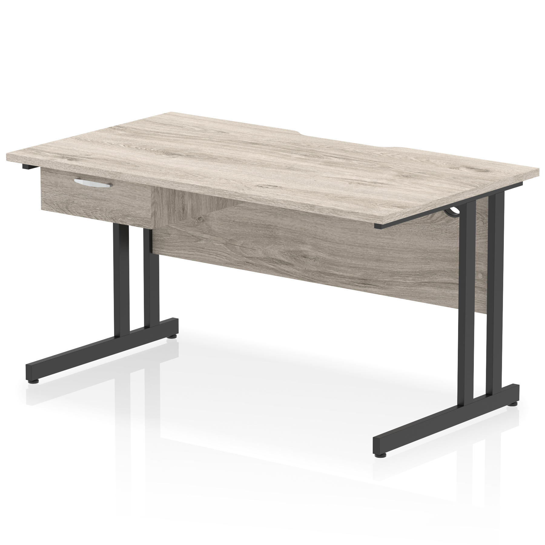 Grey Oak / Black Frame