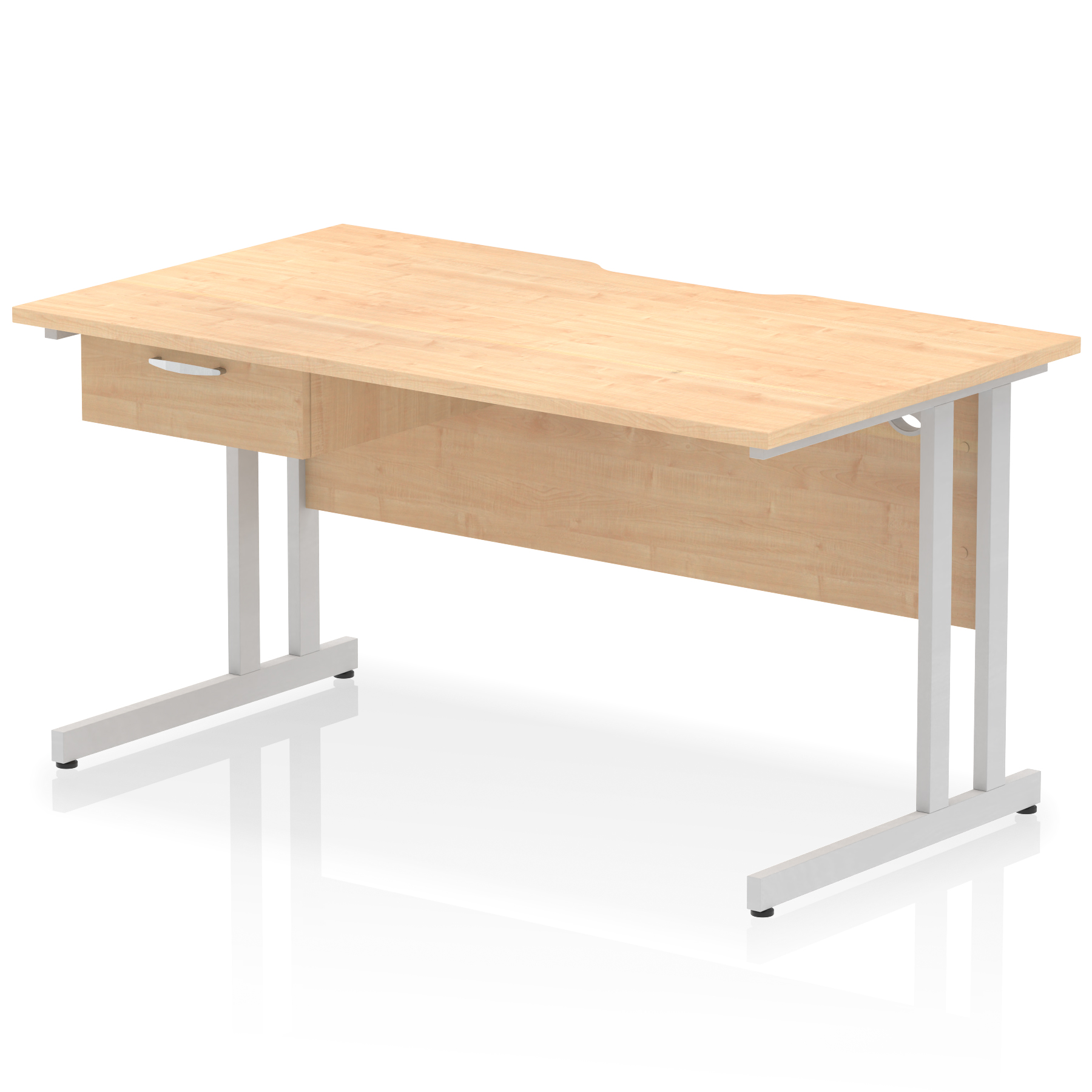 Maple / Silver Frame