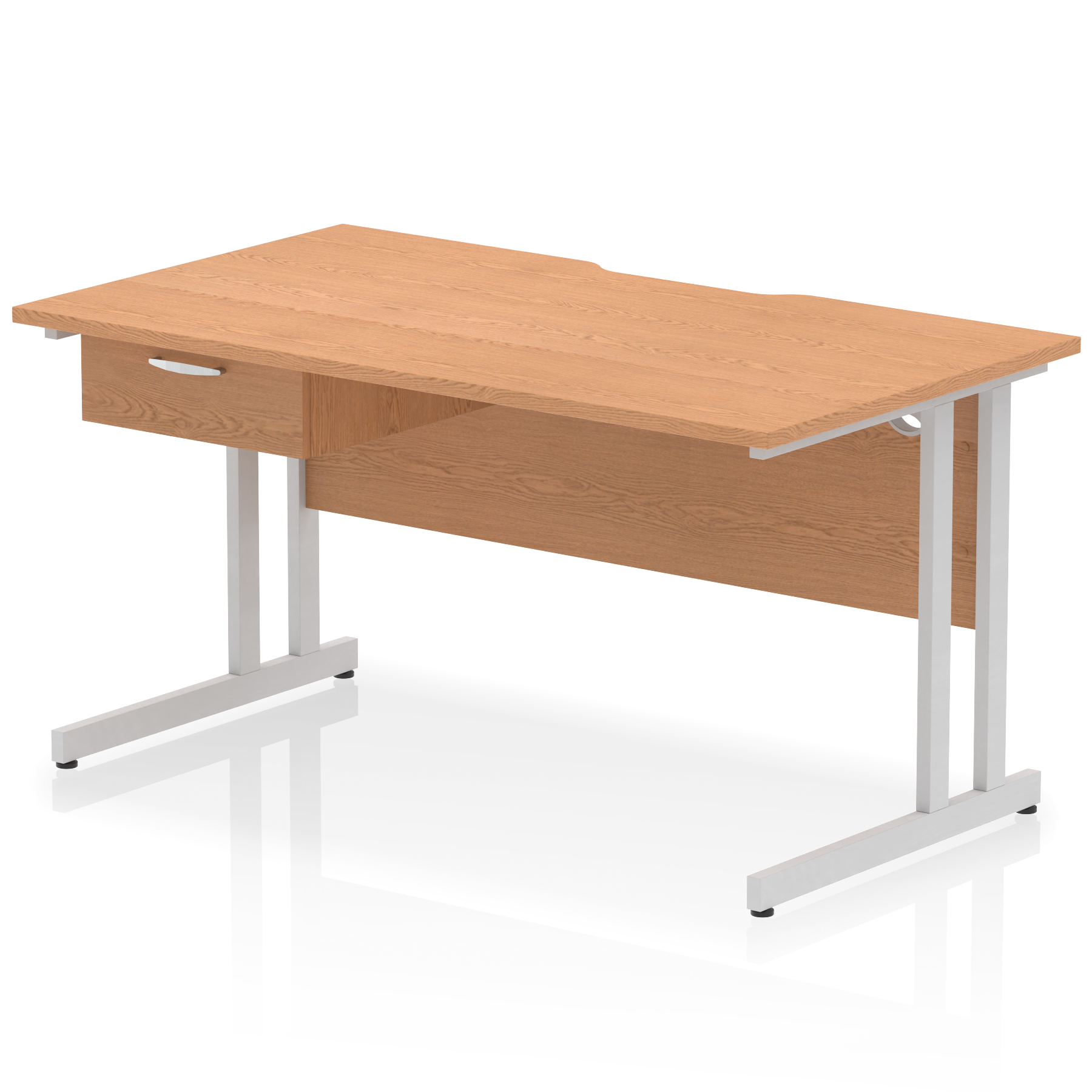 Oak / Silver Frame