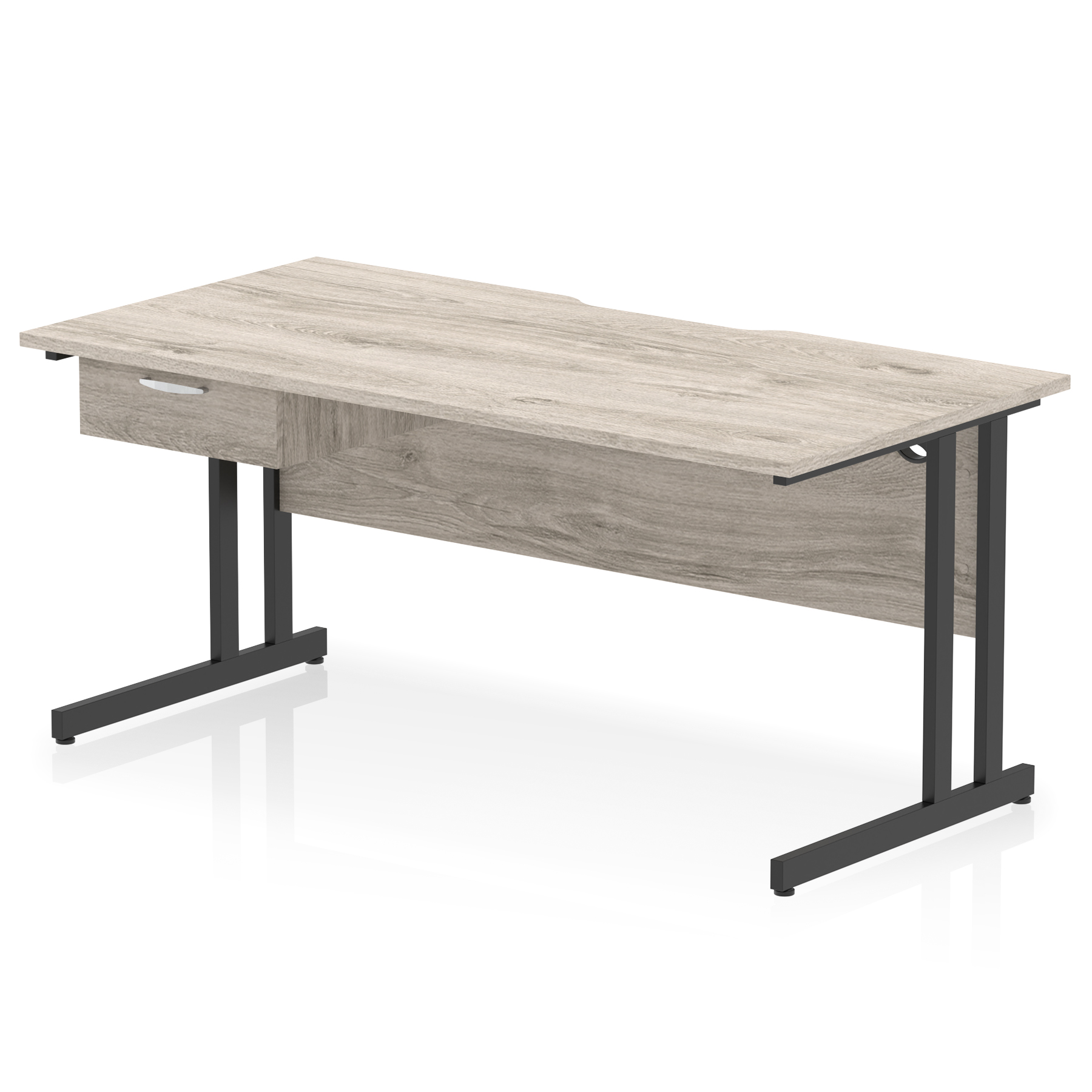Grey Oak / Black Frame
