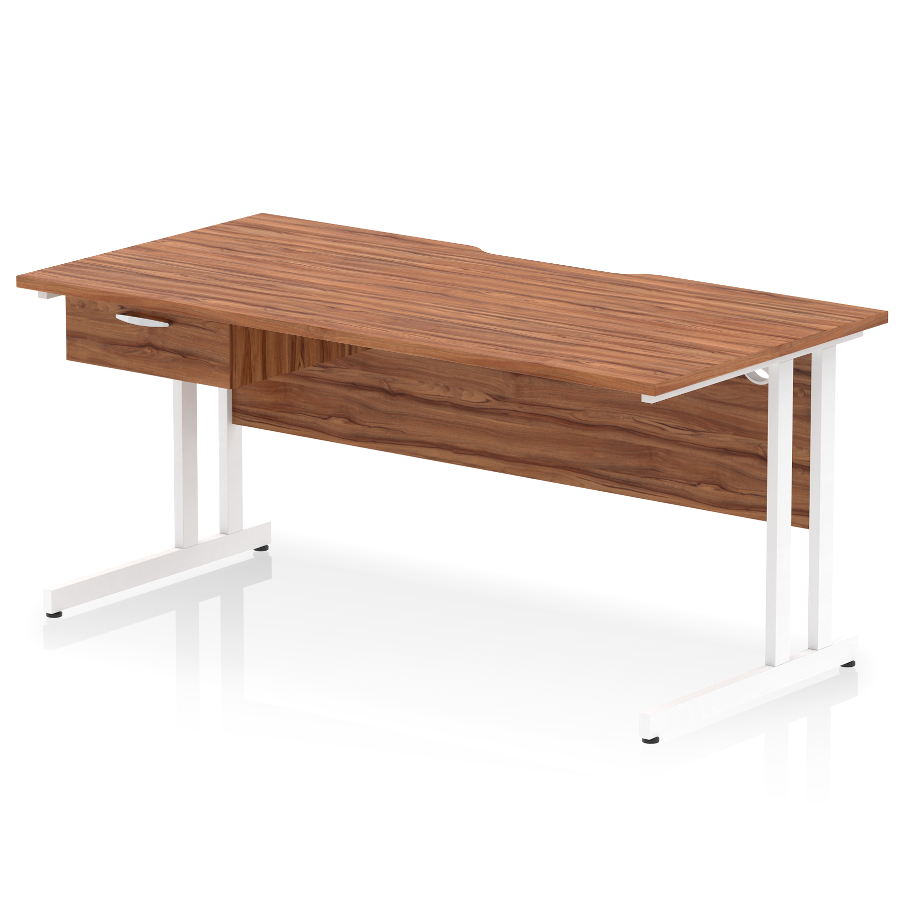 Walnut / White Frame