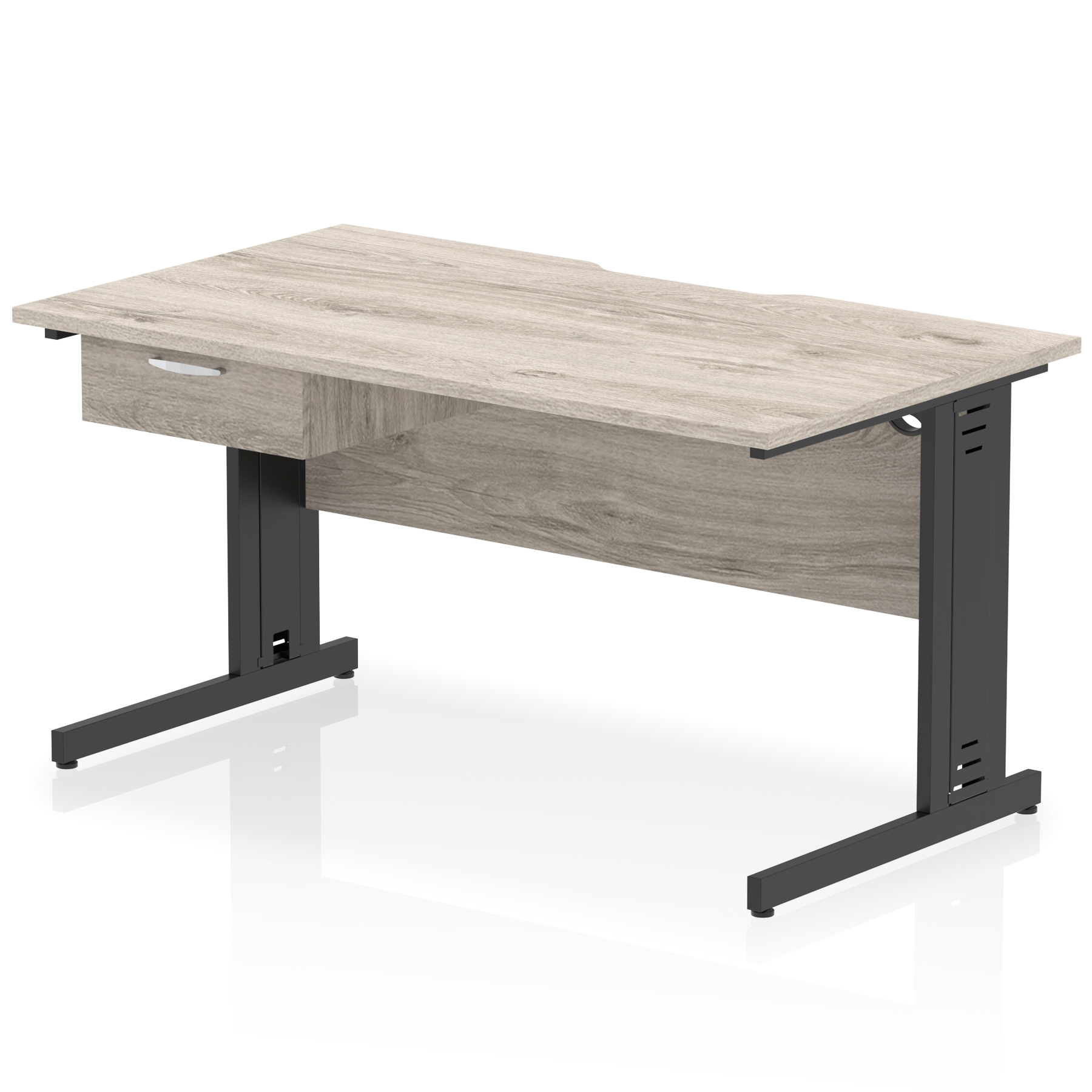Grey Oak / Black Frame