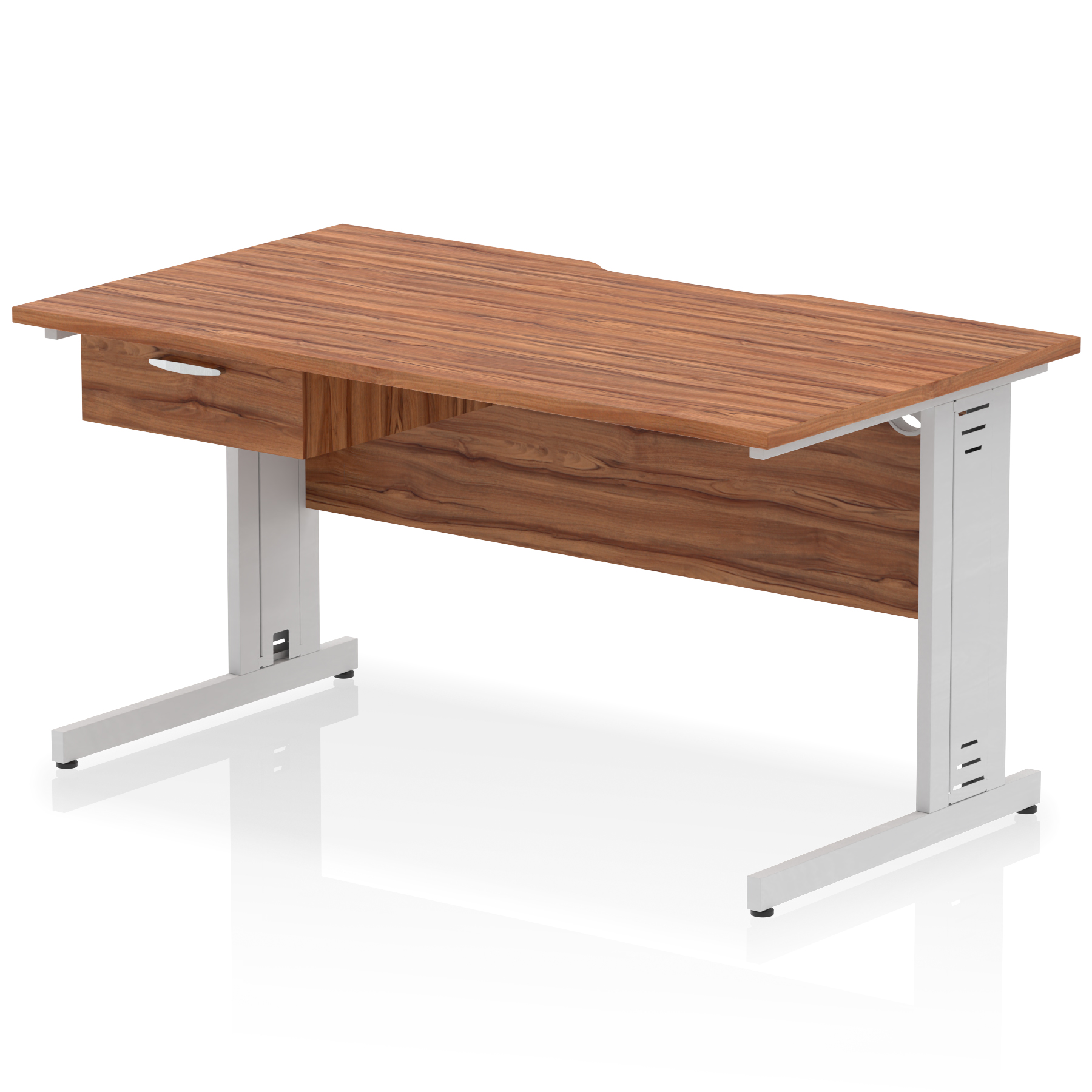 Walnut / Silver Frame