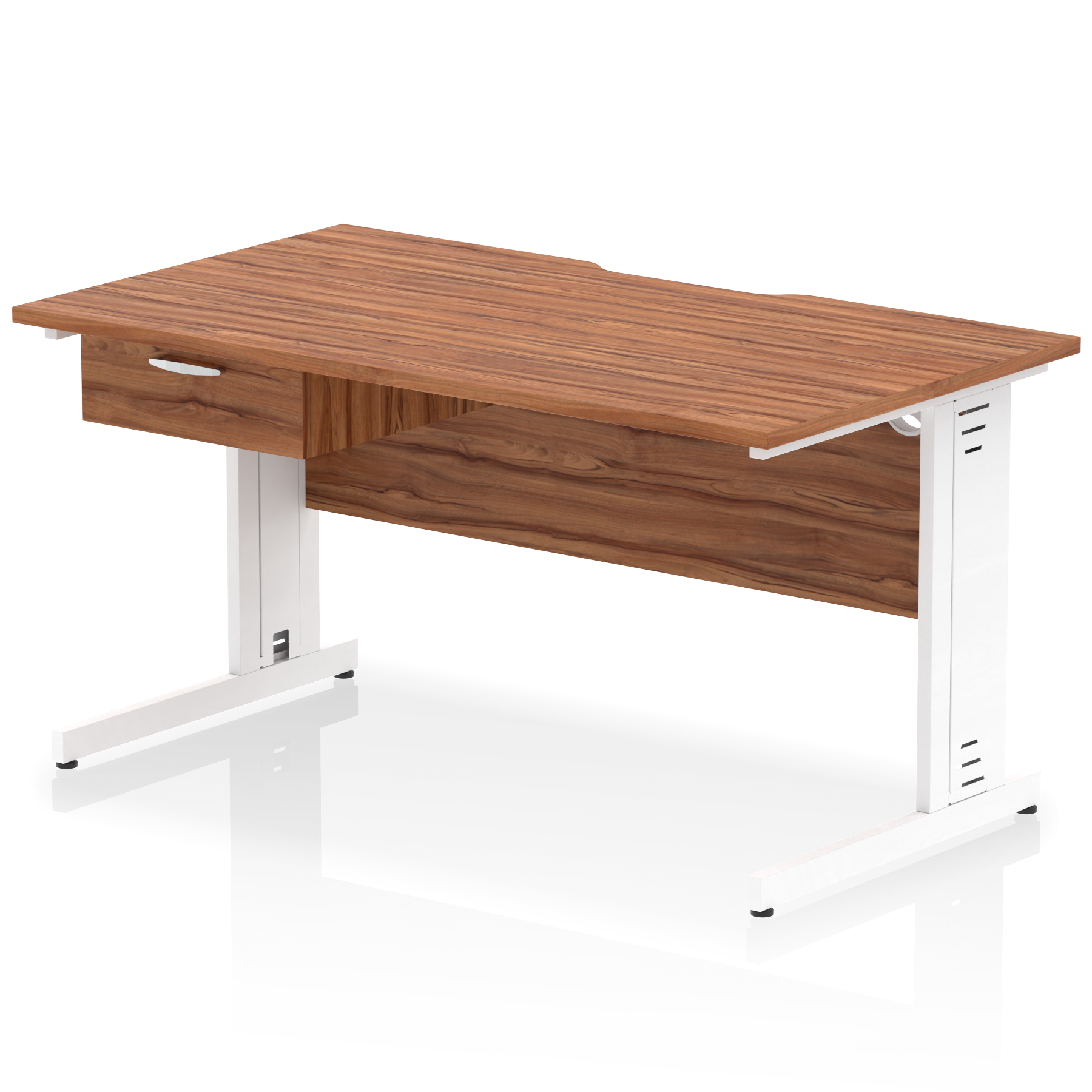 Walnut / White Frame
