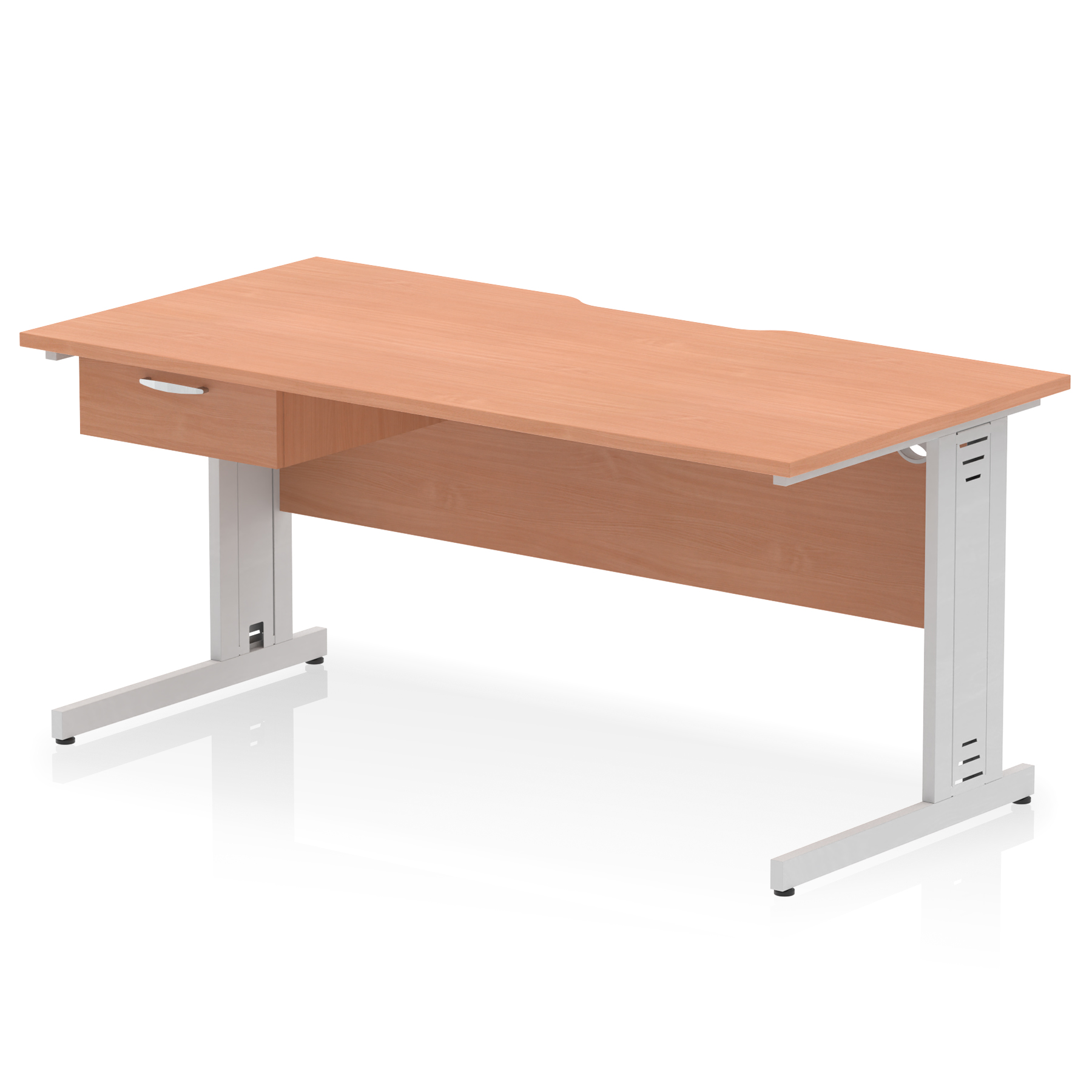 Beech / Silver Frame