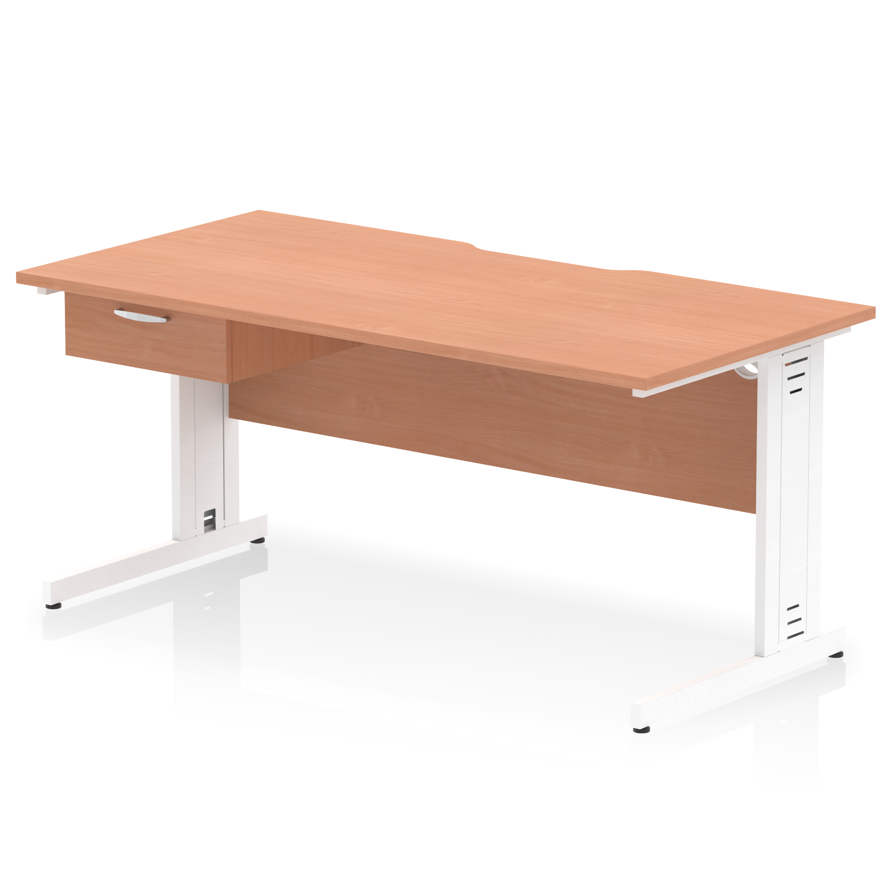 Beech / White Frame