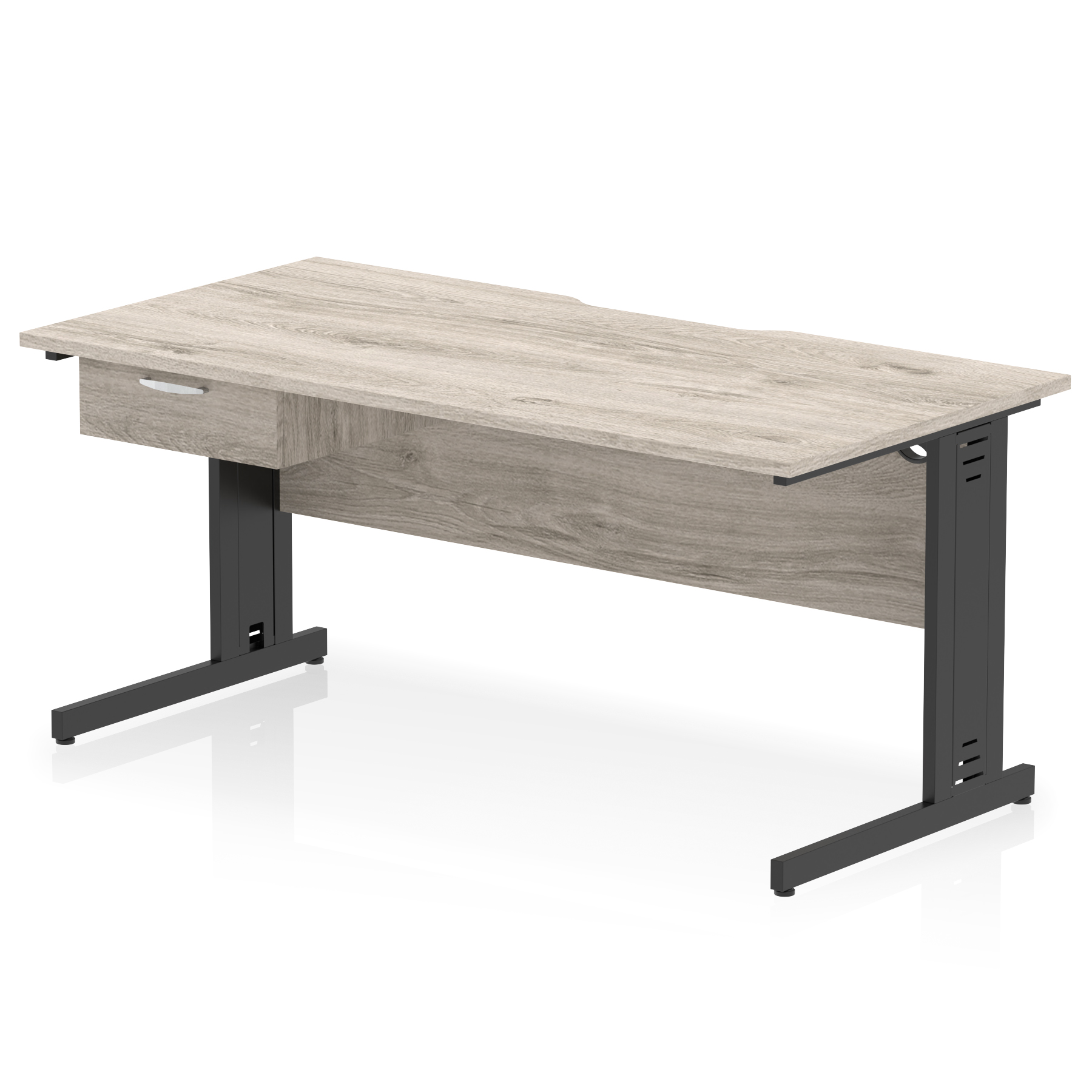 Grey Oak / Black Frame