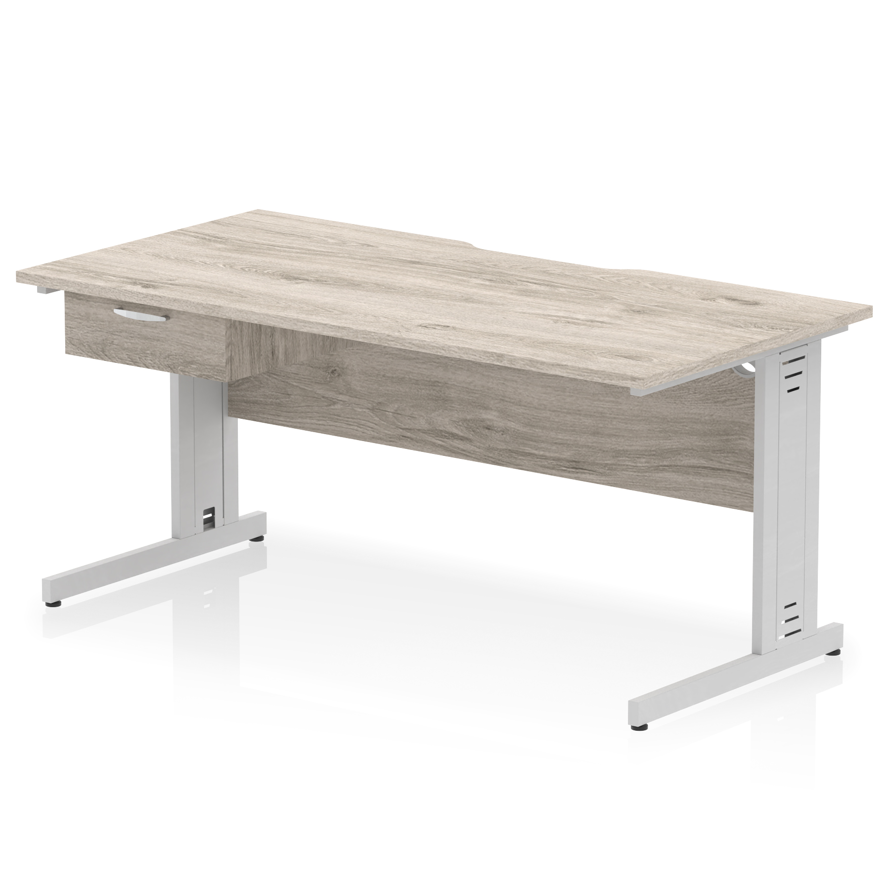 Grey Oak / Silver Frame