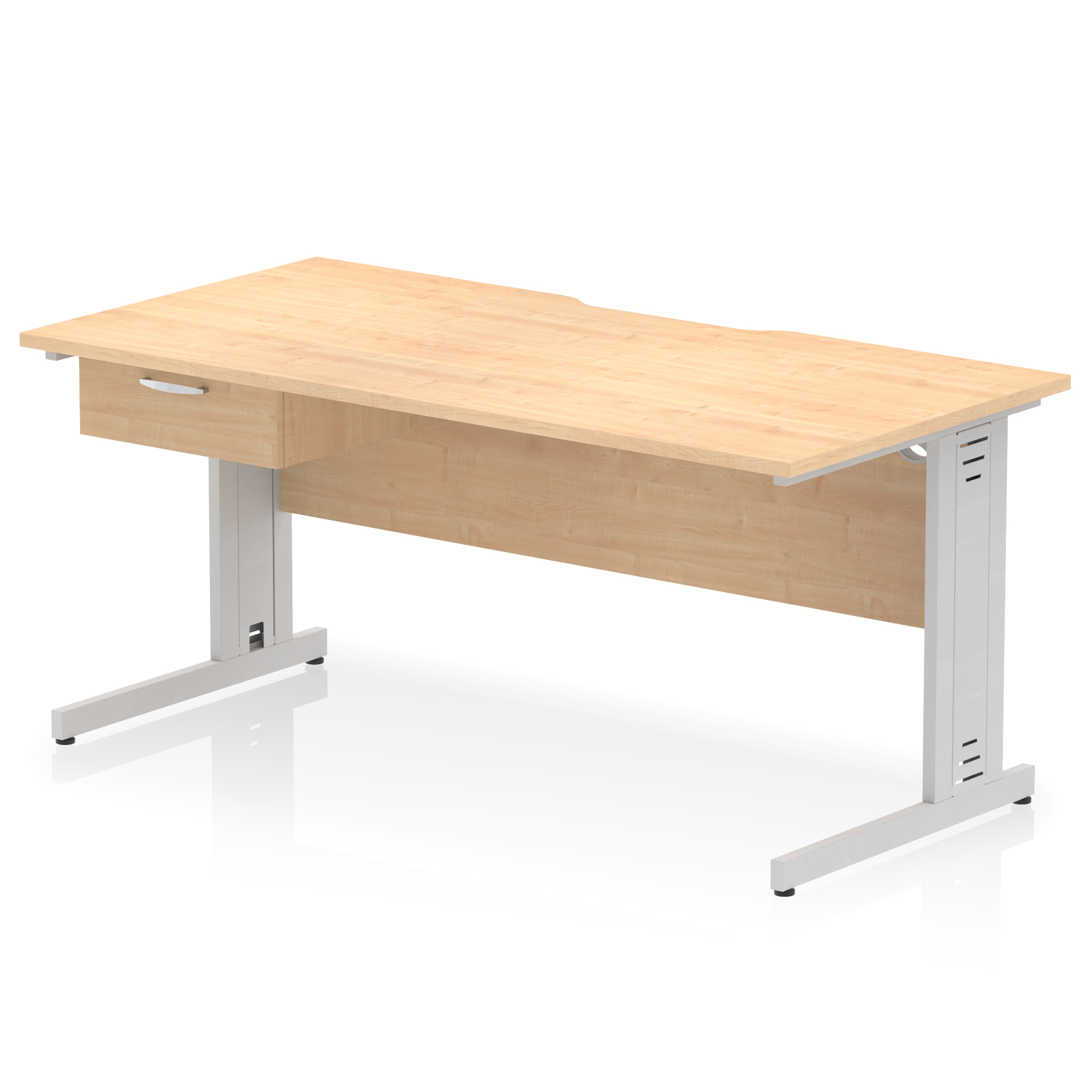 Maple / Silver Frame