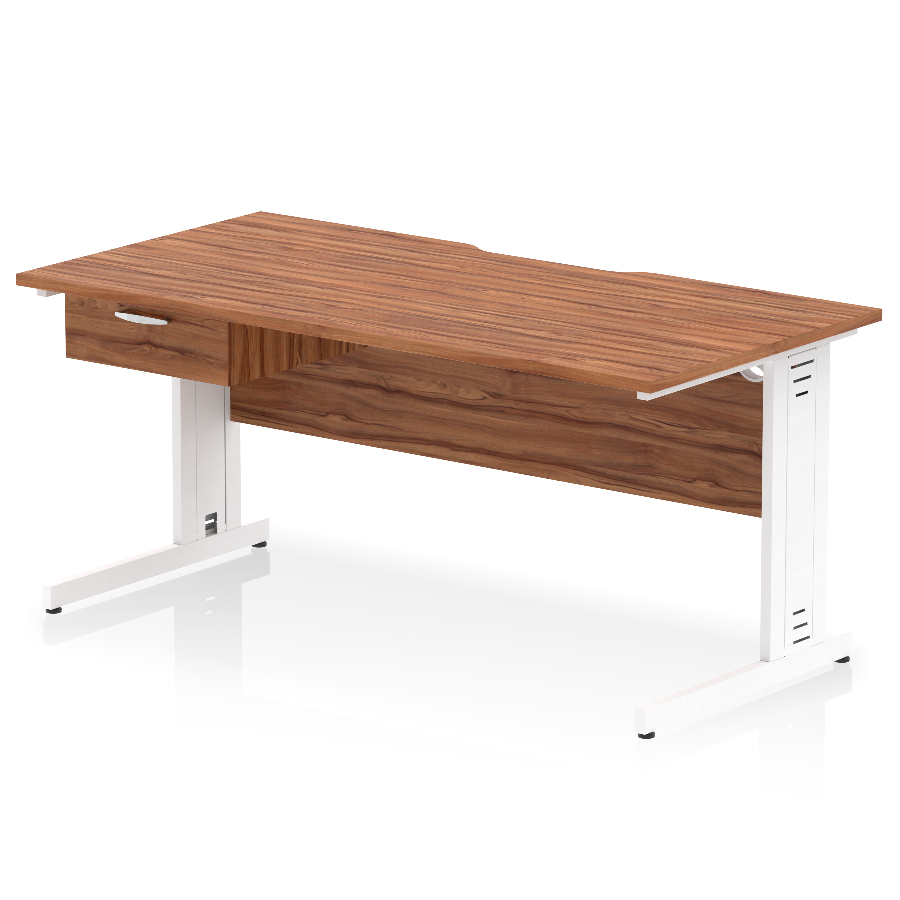 Walnut / White Frame