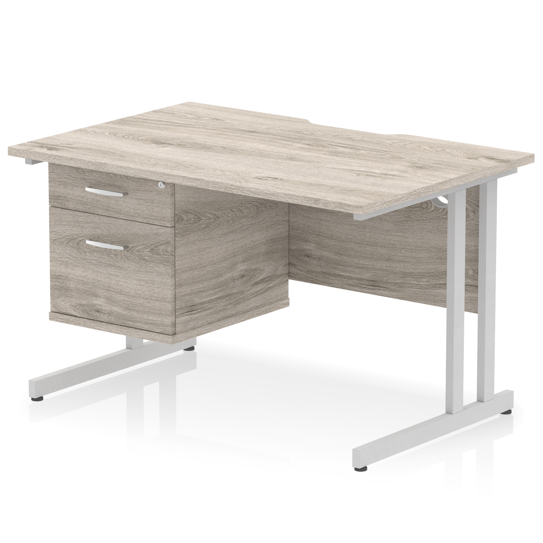 Grey Oak / Silver Frame