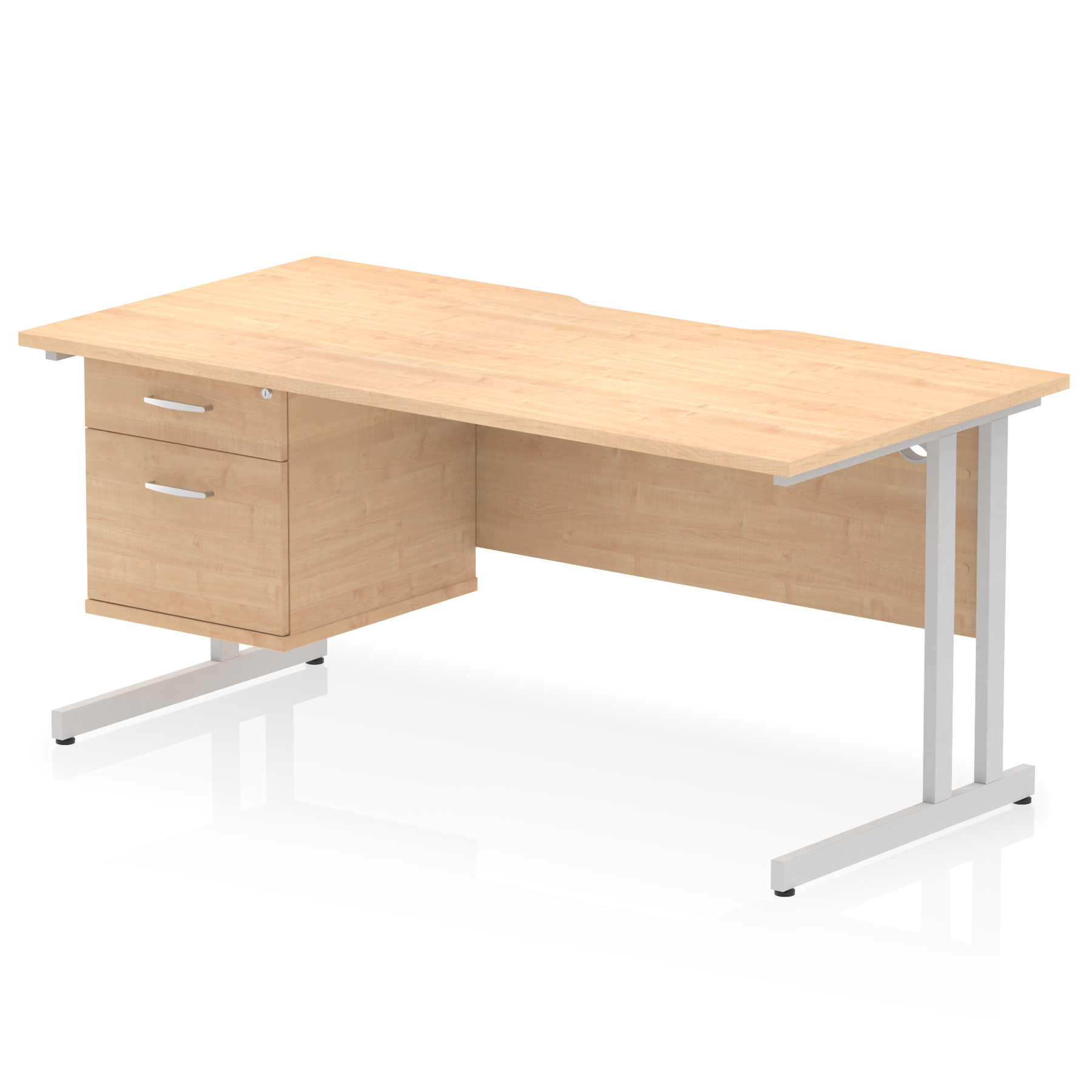 Maple / Silver Frame