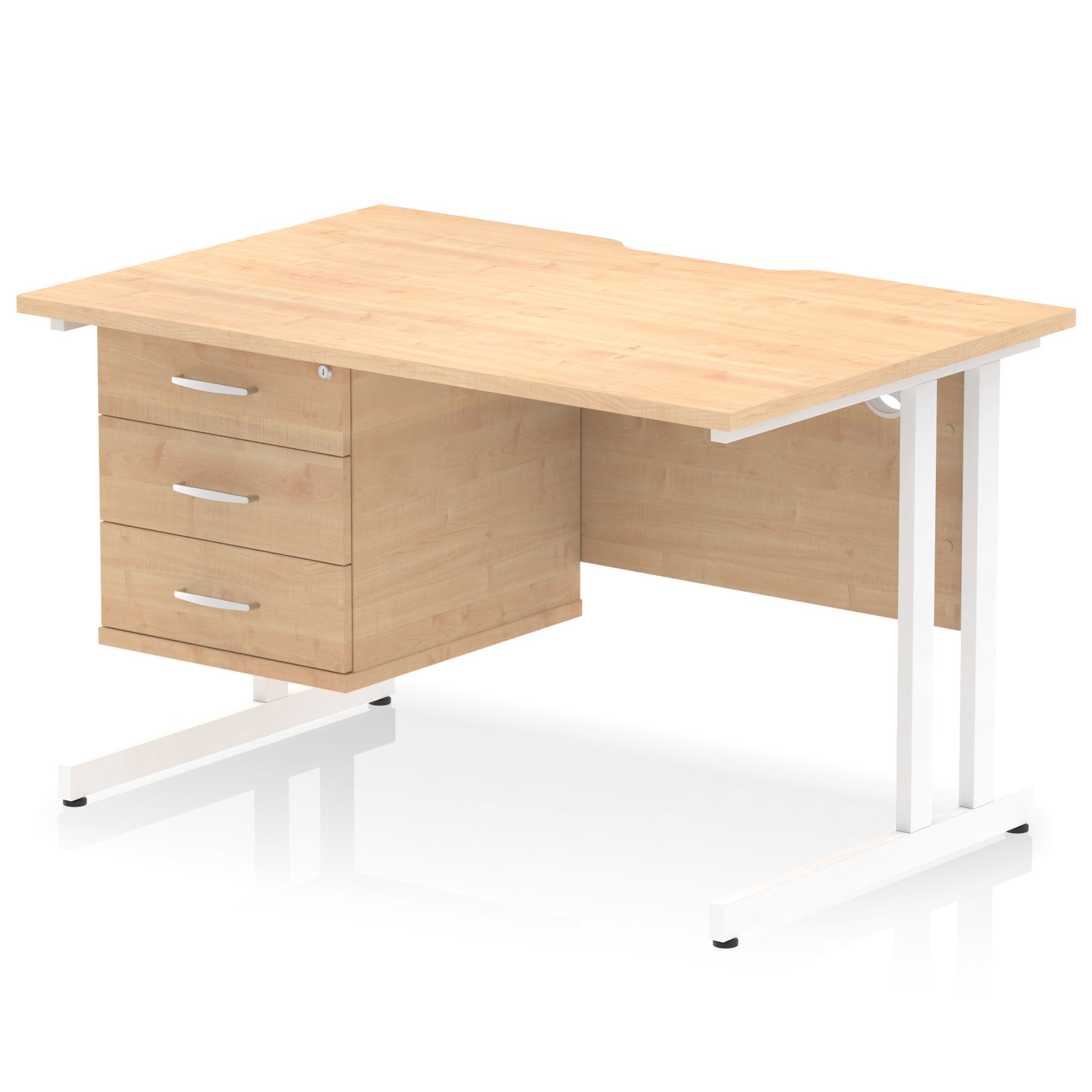 Maple / White Frame