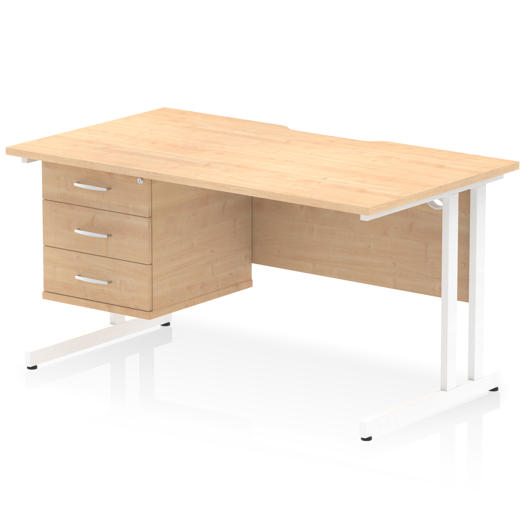 Maple / White Frame