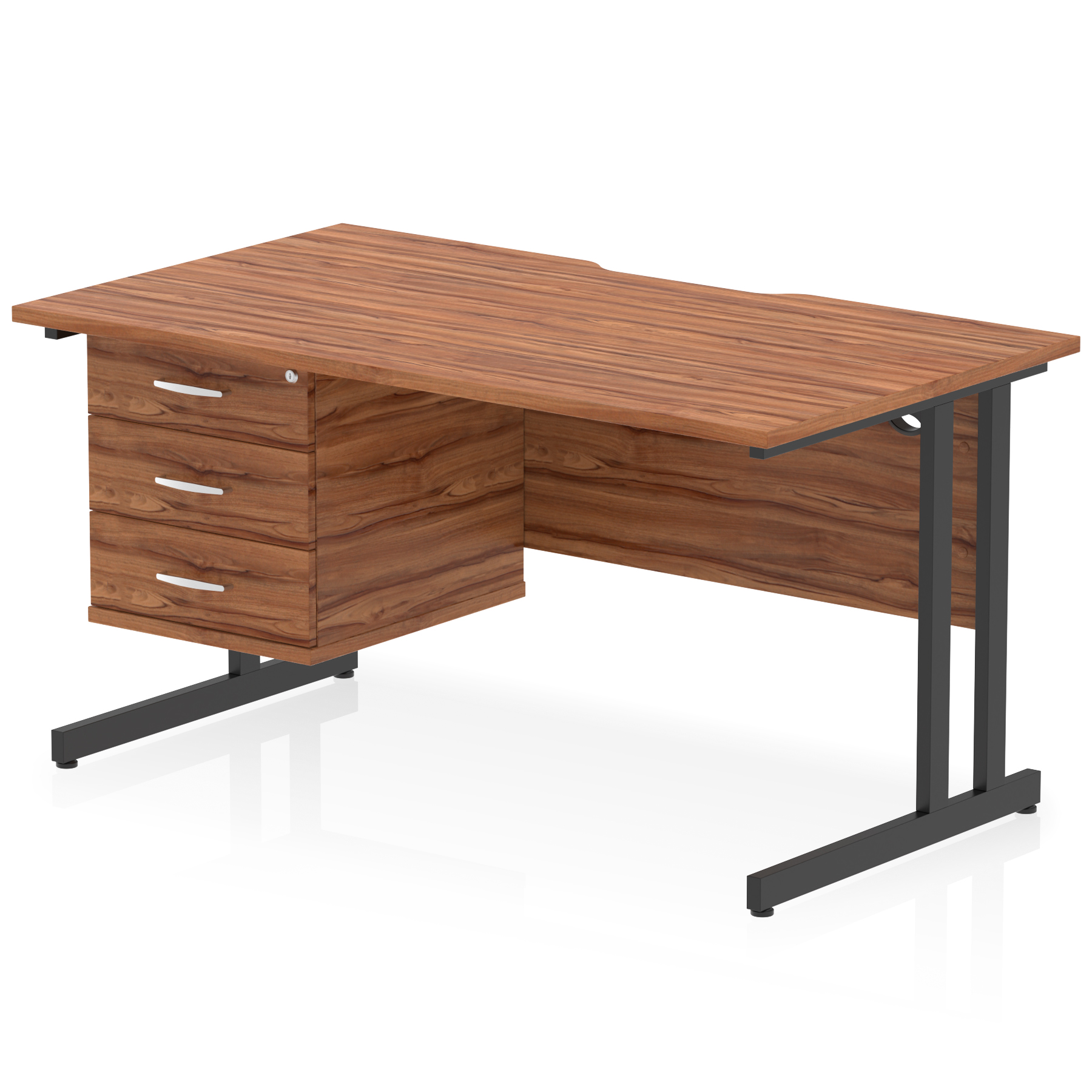 Walnut / Black Frame