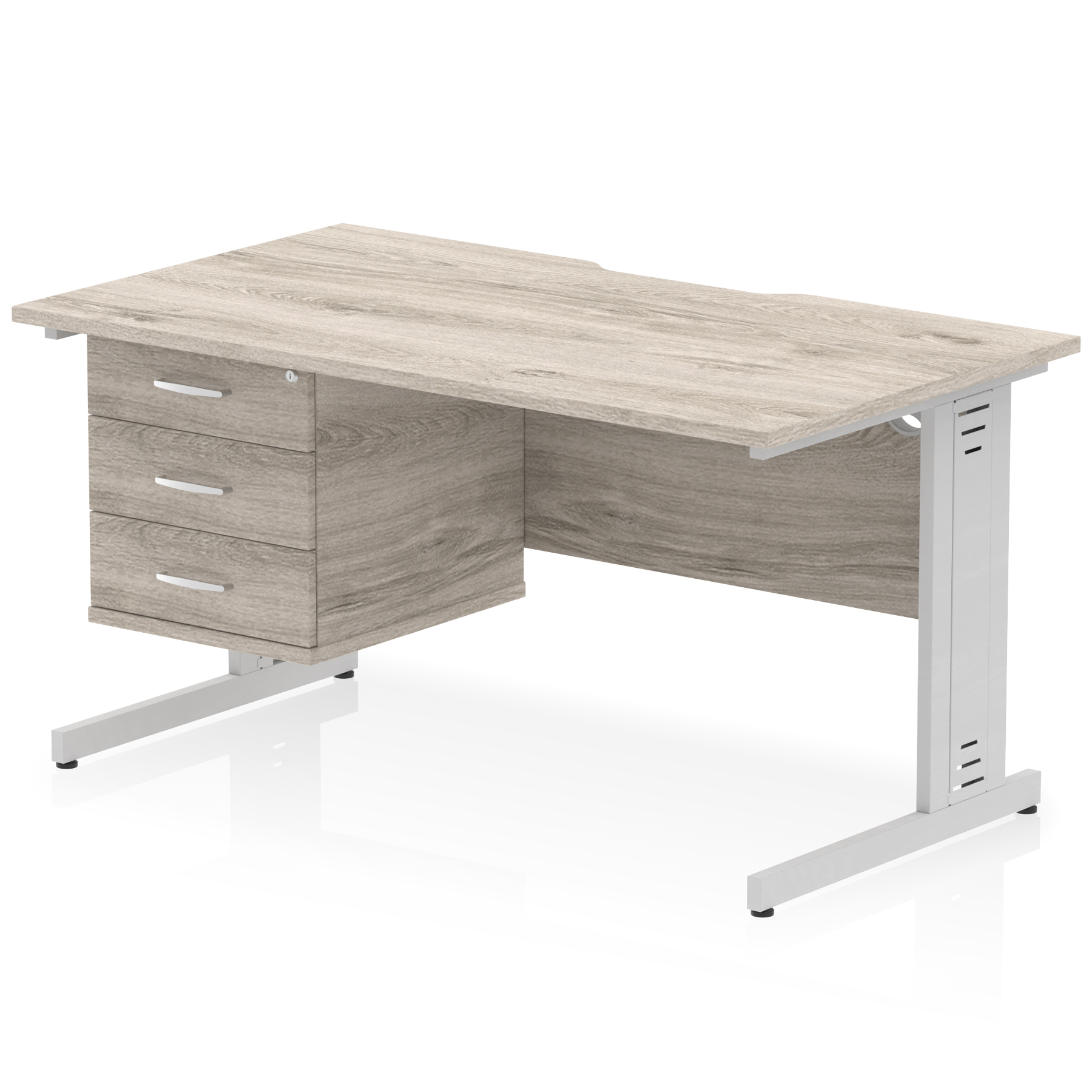 Grey Oak / Silver Frame