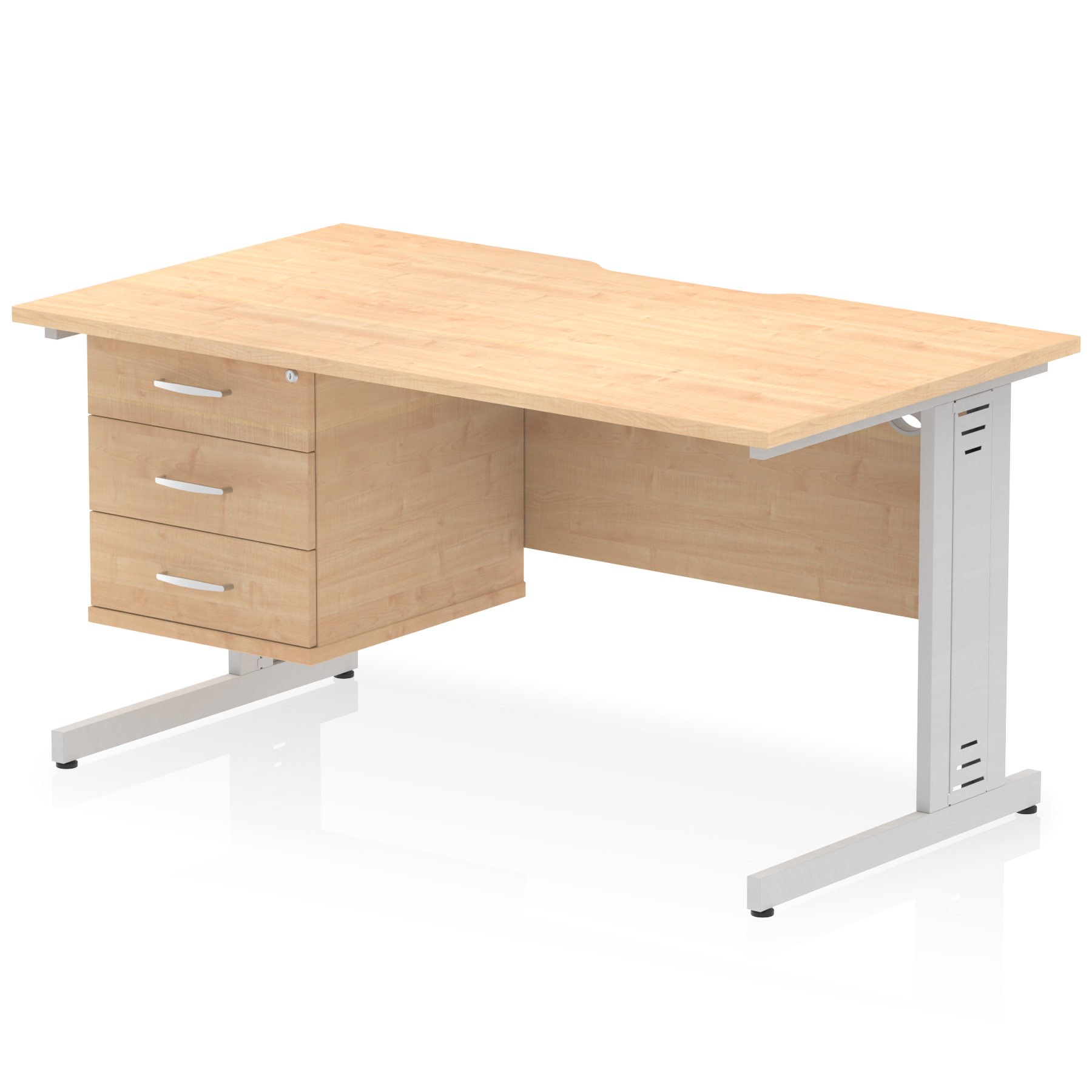Maple / Silver Frame