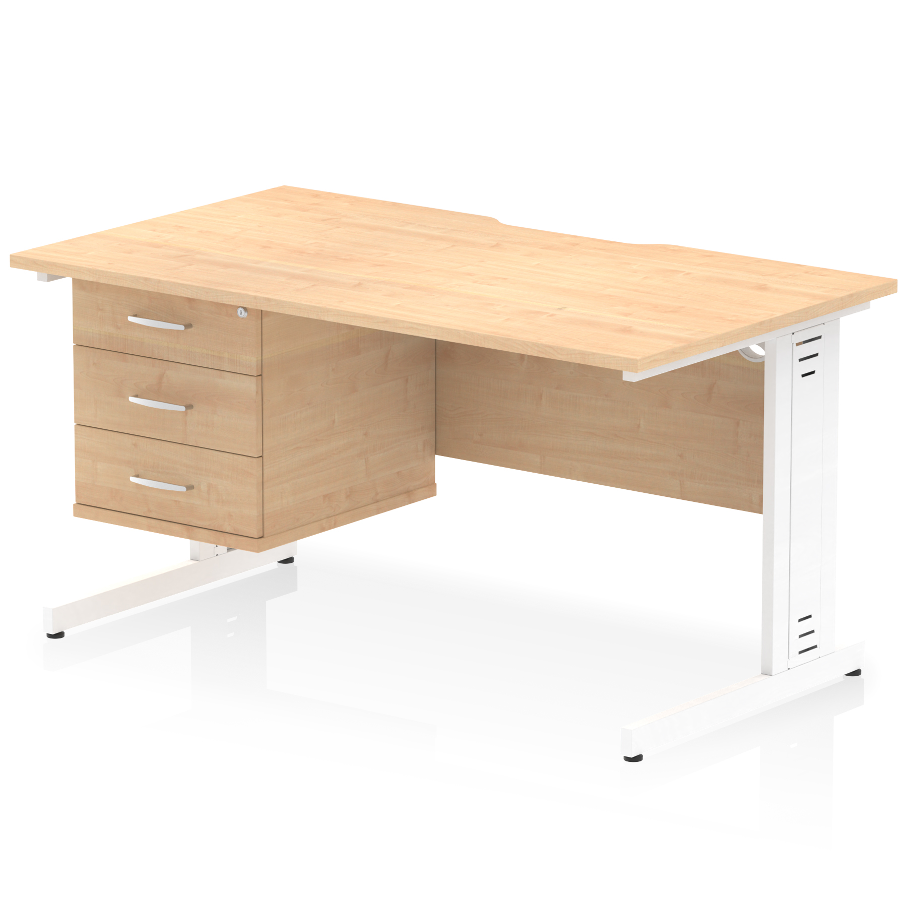 Maple / White Frame