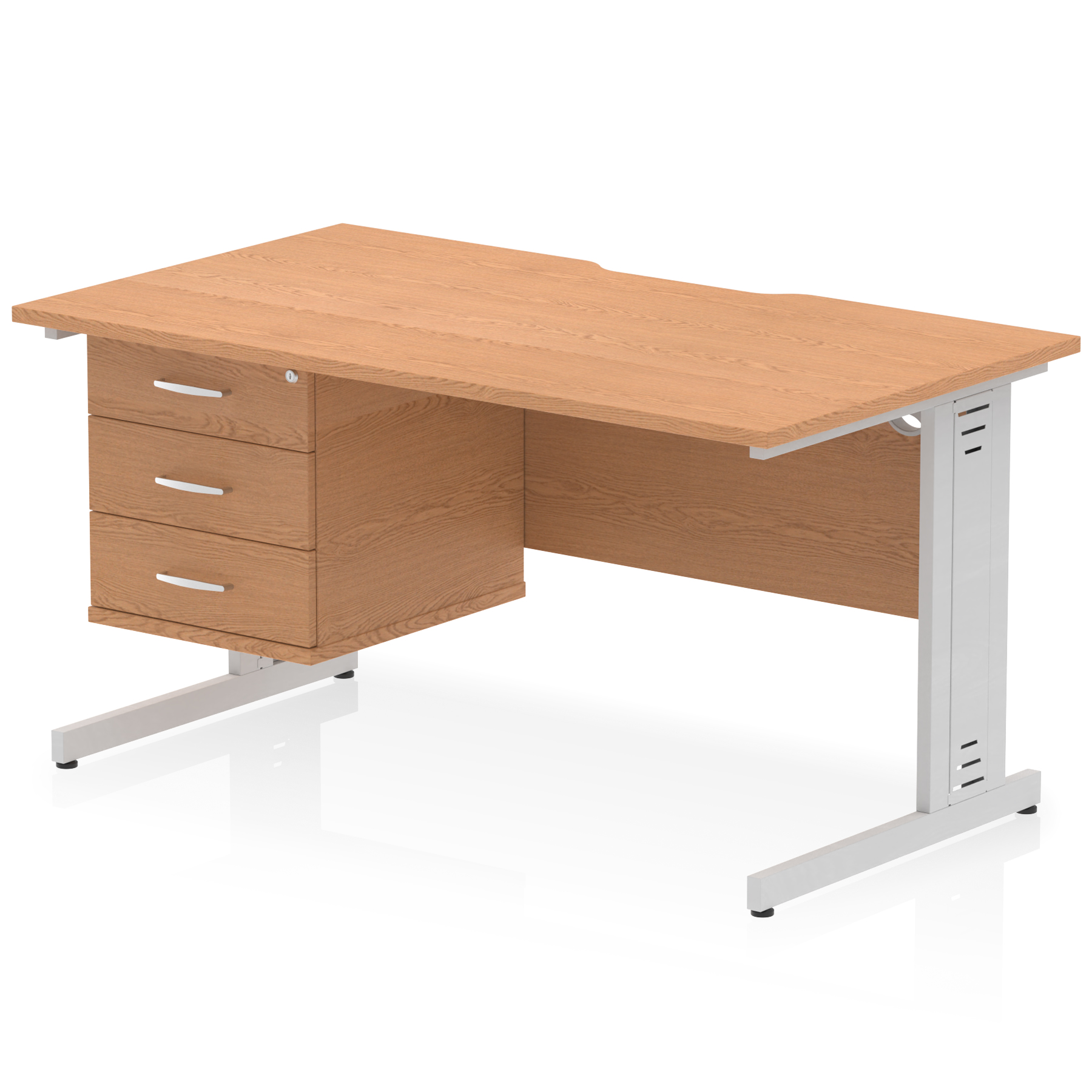 Oak / Silver Frame