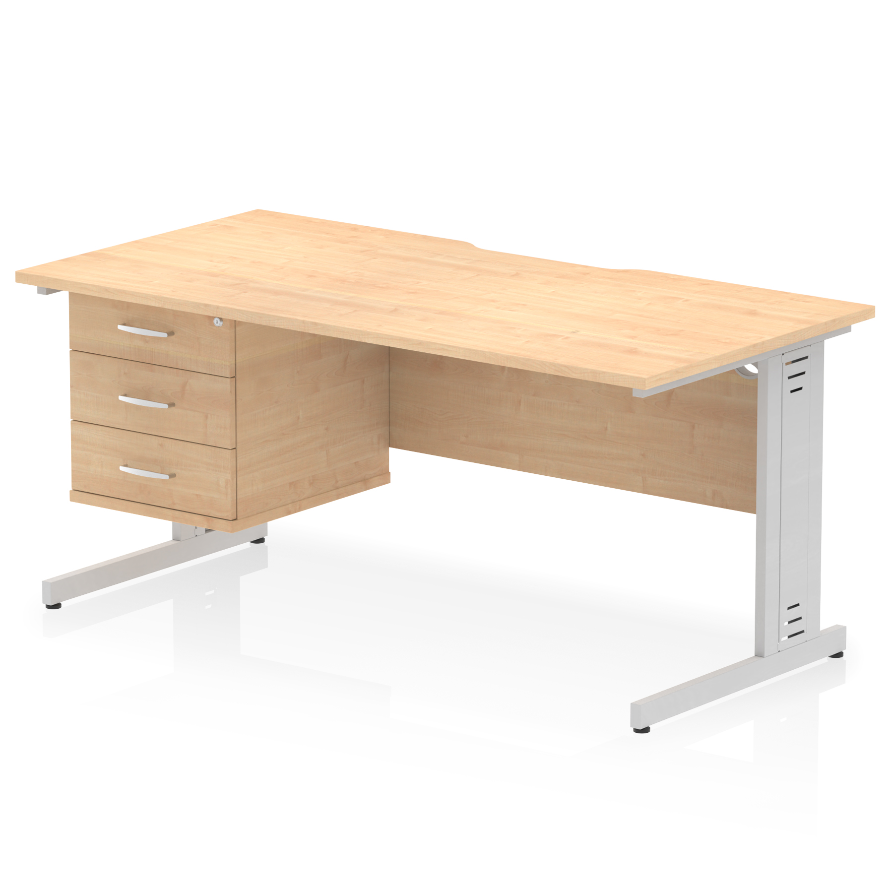Maple / Silver Frame