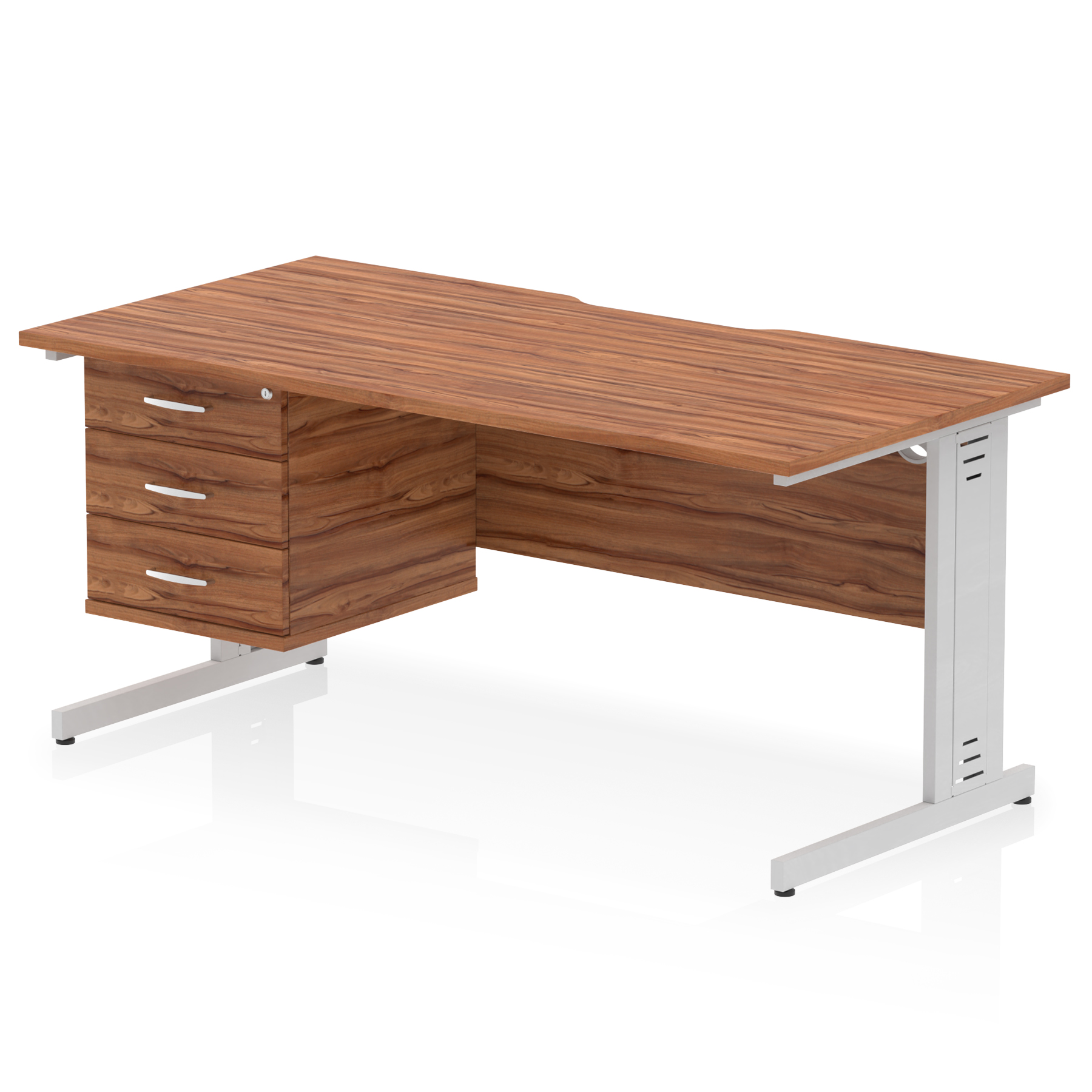 Walnut / Silver Frame