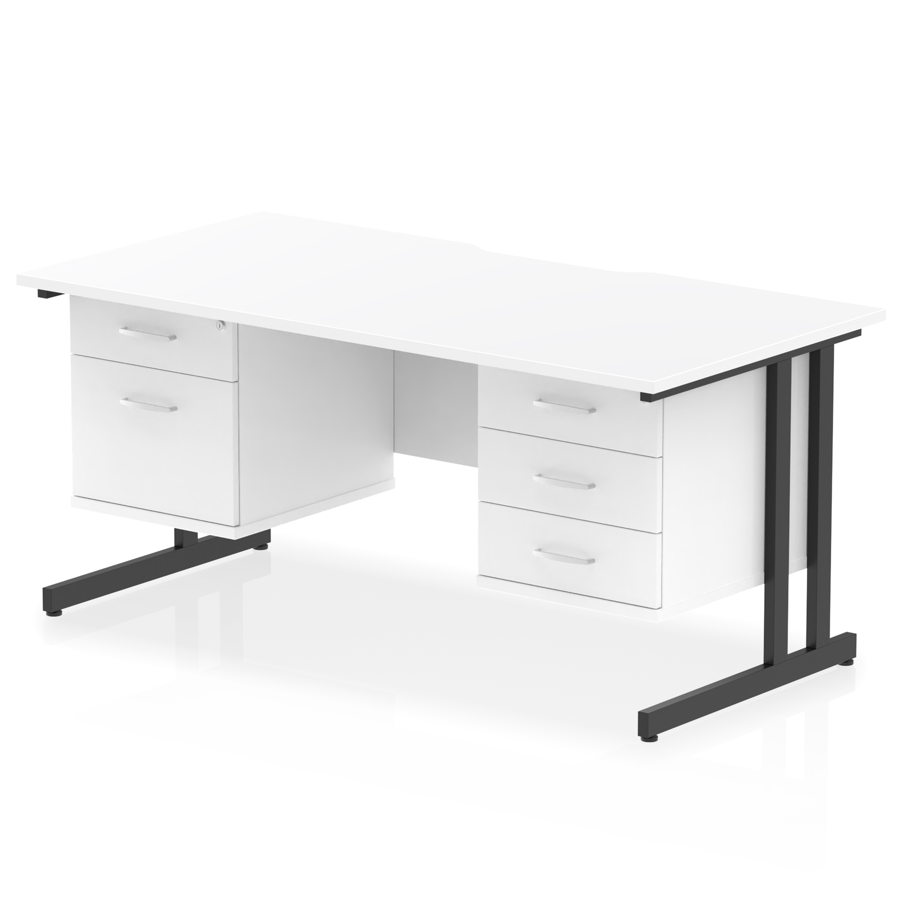 White / Black Frame