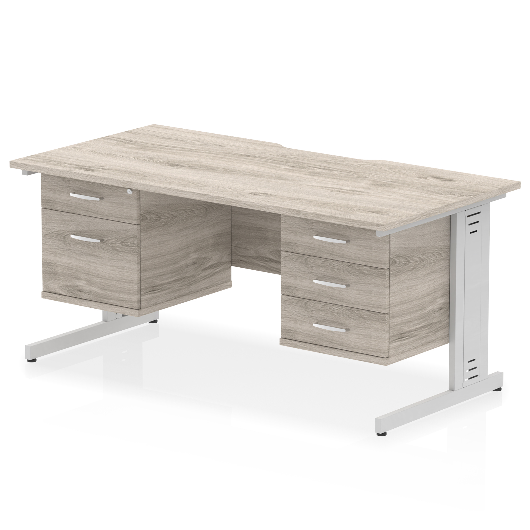 Grey Oak / Silver Frame